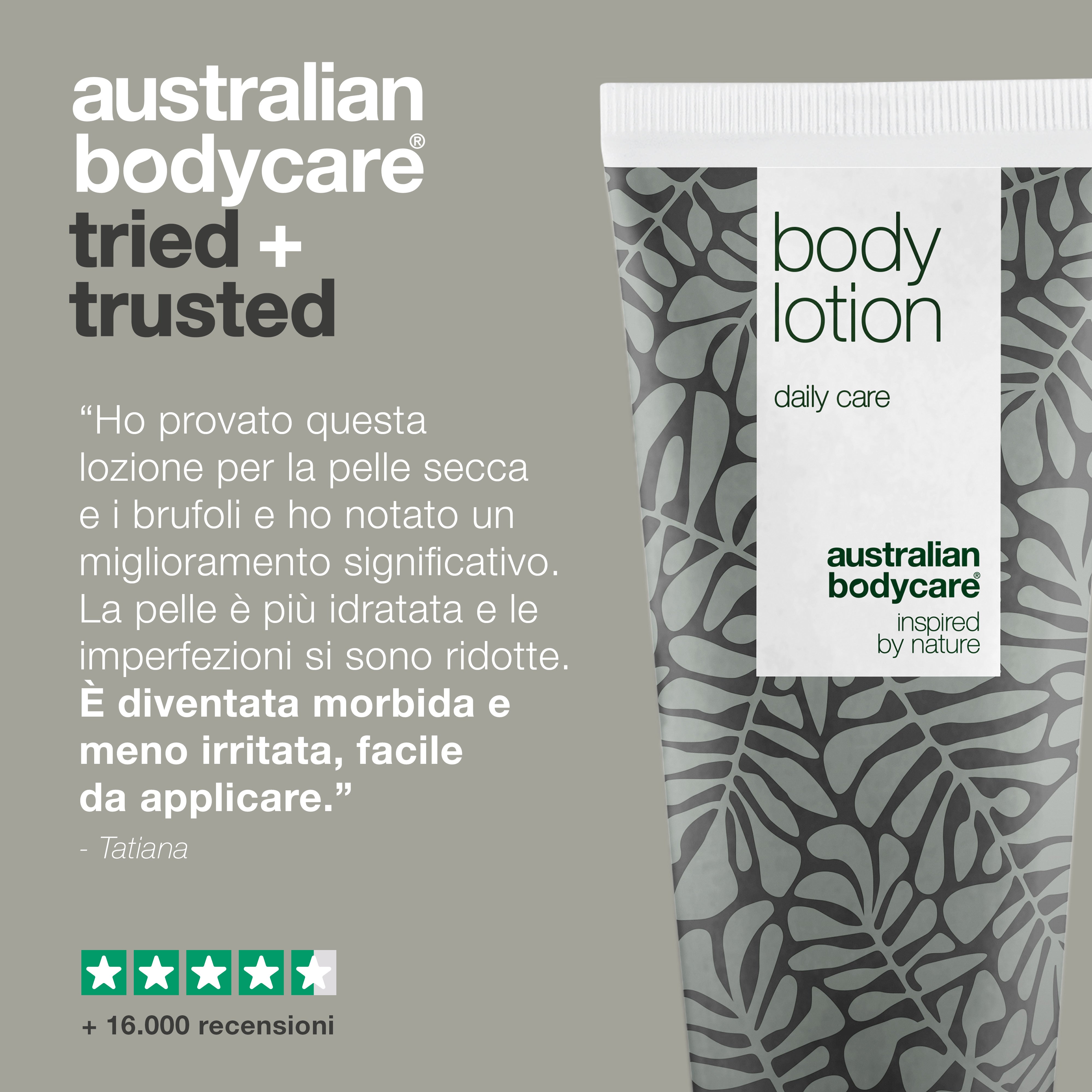 Lozione per il corpo all'albero del tè per pelle secca e macchie - Crema idratante per la pelle del corpo congestionata e squamosa