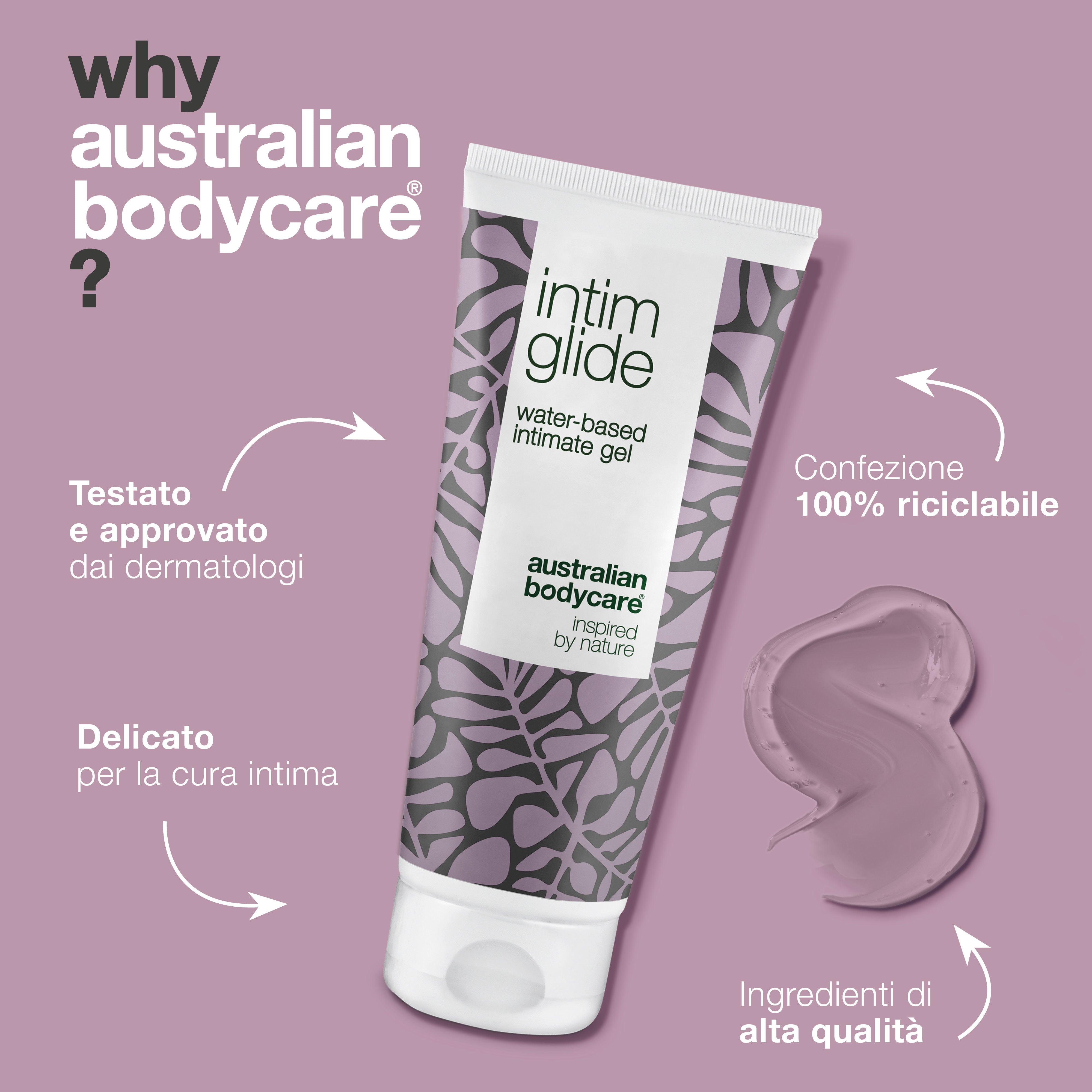Lubrificante a base d'acqua per prevenire la secchezza vaginale — Gel intimo naturale per fermare l'irritazione prima, durante e dopo il rapporto sessuale