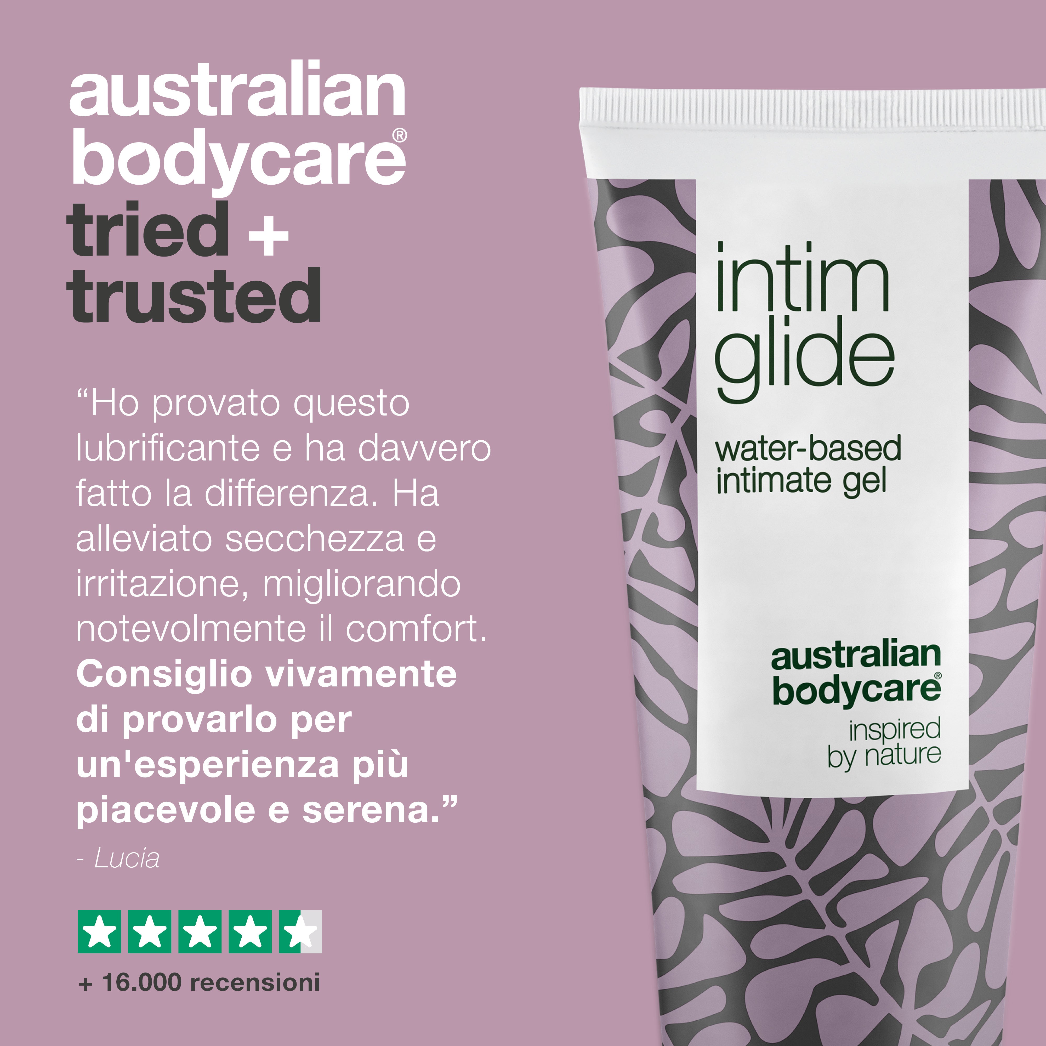 Lubrificante a base d'acqua per prevenire la secchezza vaginale — Gel intimo naturale per fermare l'irritazione prima, durante e dopo il rapporto sessuale