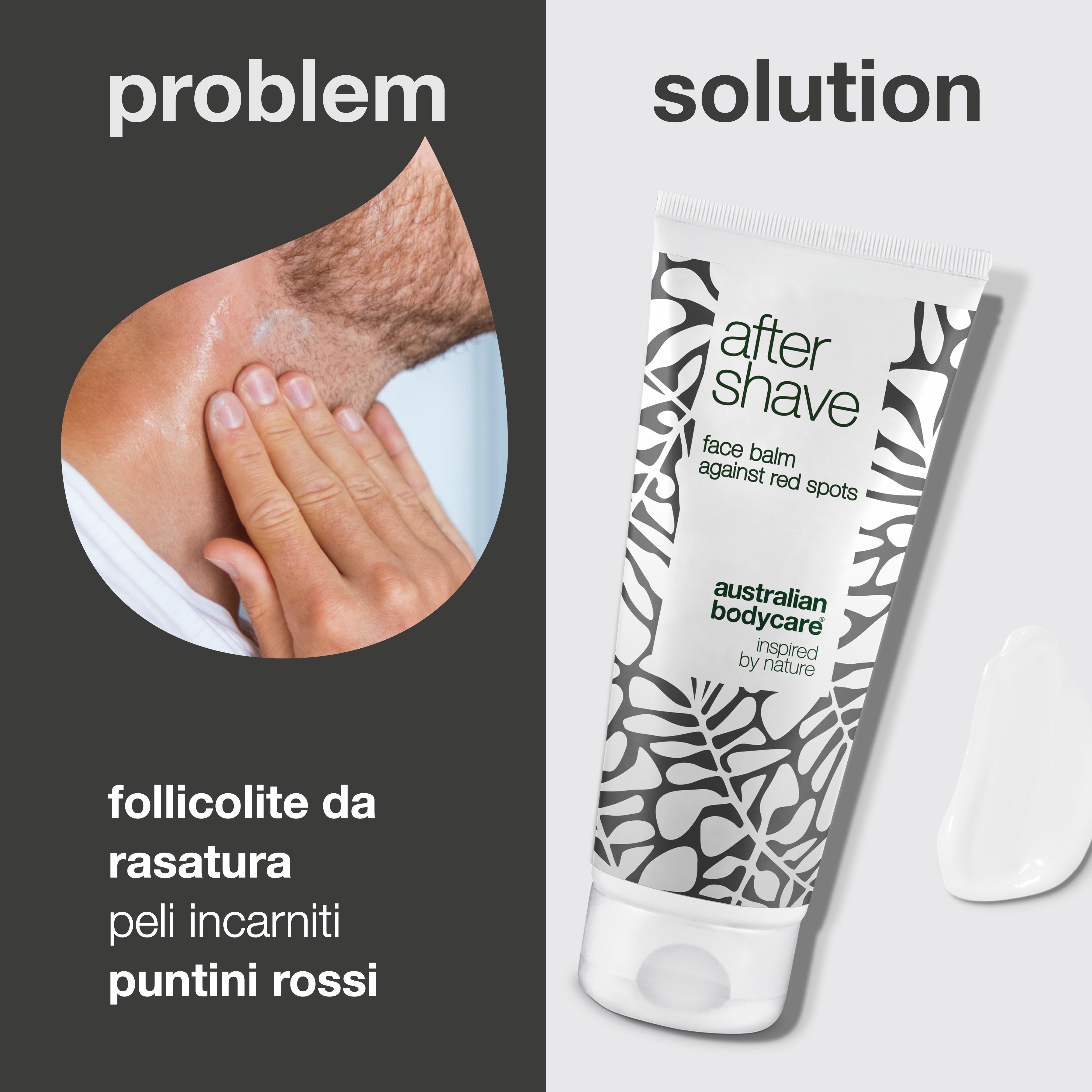 Dopobarba per irritazioni e foruncoli da rasatura - Lozione dopobarba per prevenire eruzioni cutanee e peli incarniti