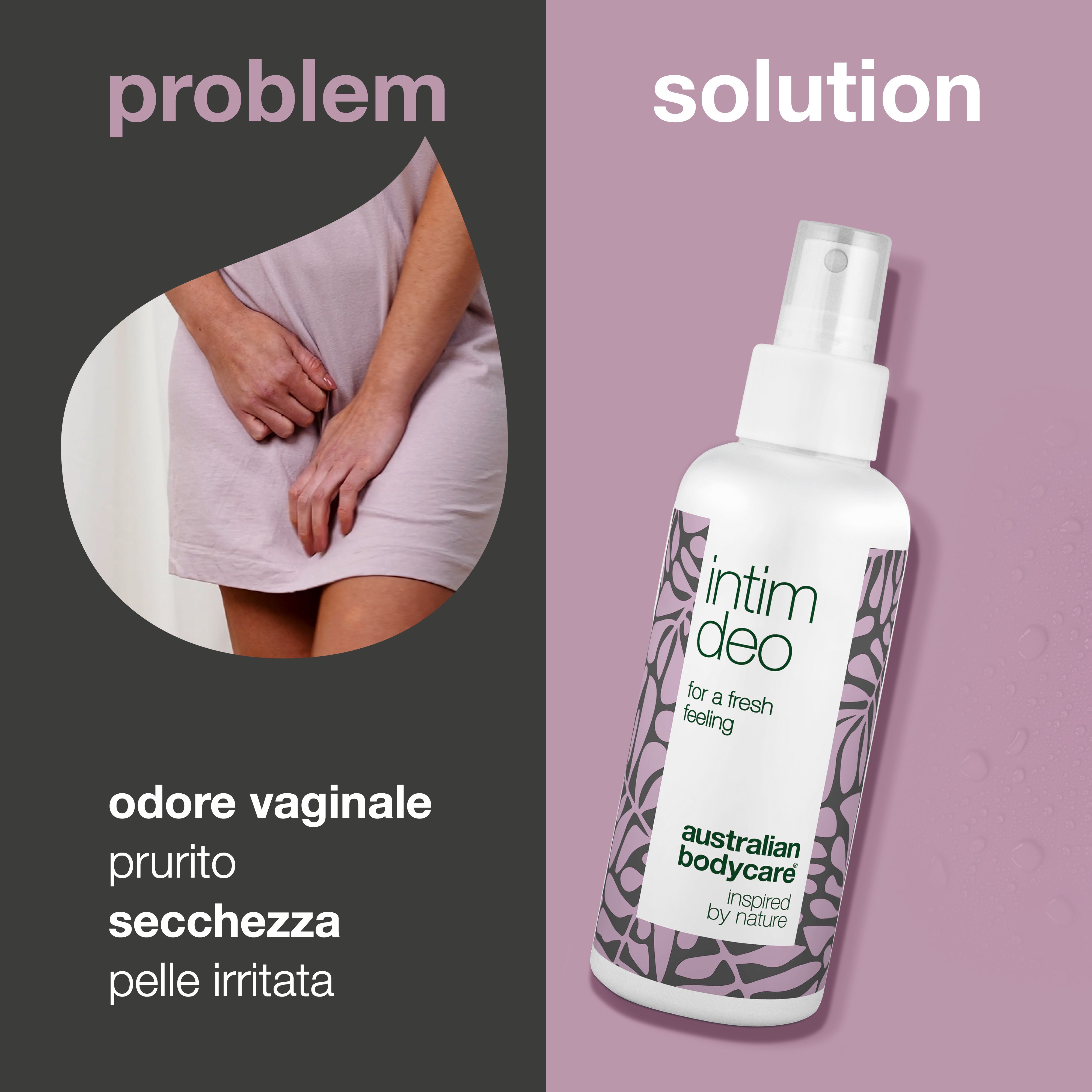 Deodorante intimo contro gli odori indesiderati genitali e vaginali — Deodorante intimo contro gli odori indesiderati e le irritazioni della zona intima