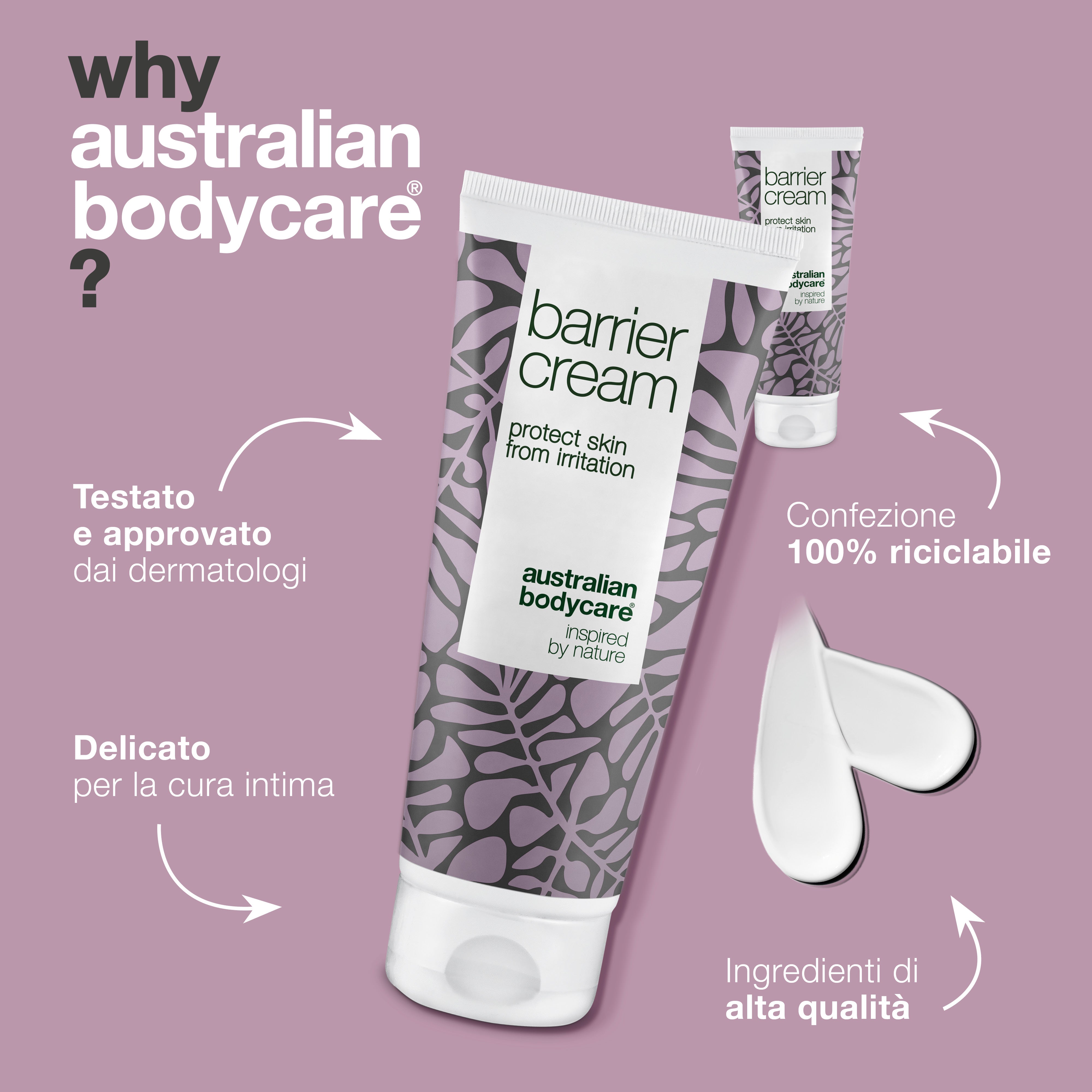 2x Crema barriera intima contro le irritazioni — Protezione intima contro arrossamenti, ustioni, sfregamenti e incontinenza