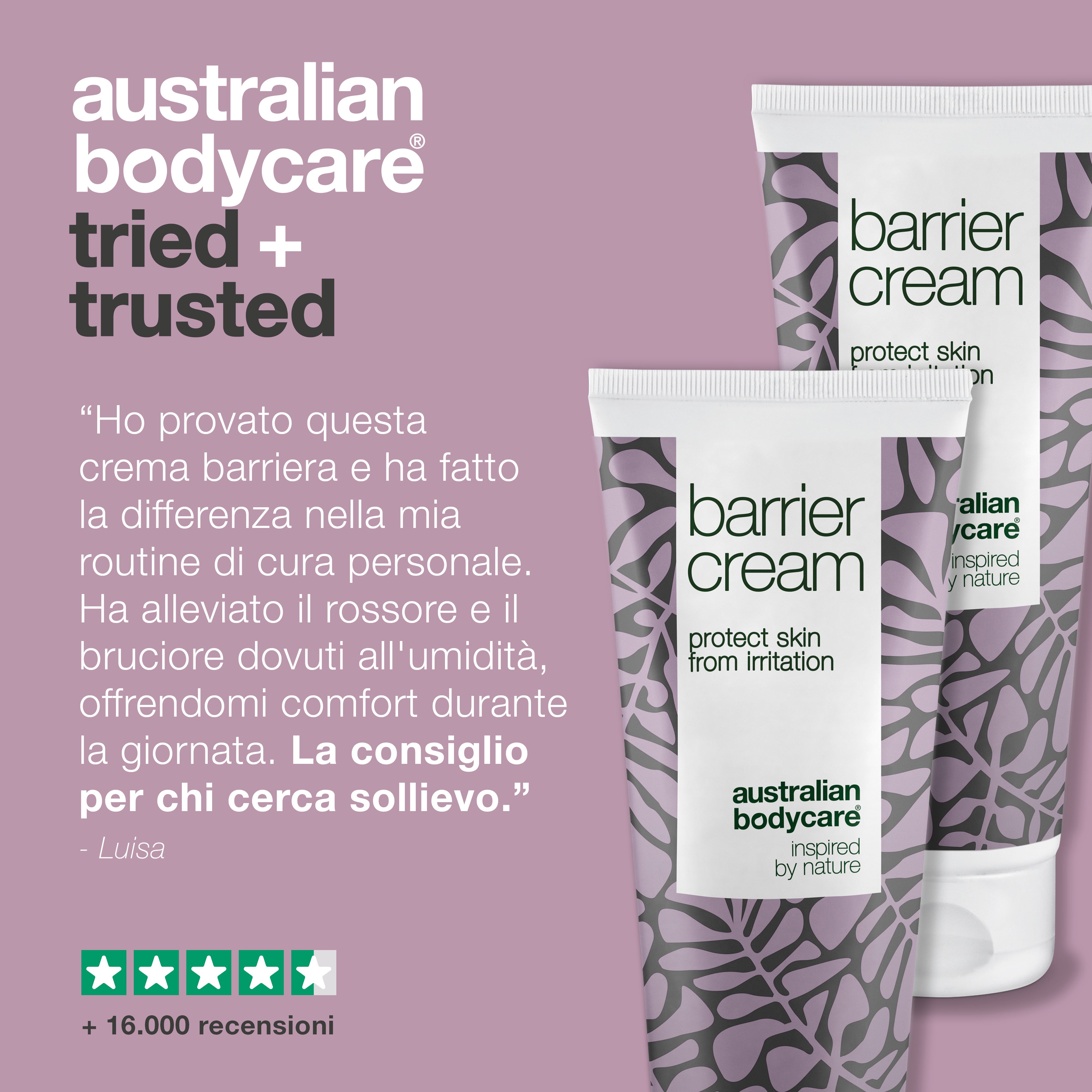 2x Crema barriera intima contro le irritazioni — Protezione intima contro arrossamenti, ustioni, sfregamenti e incontinenza