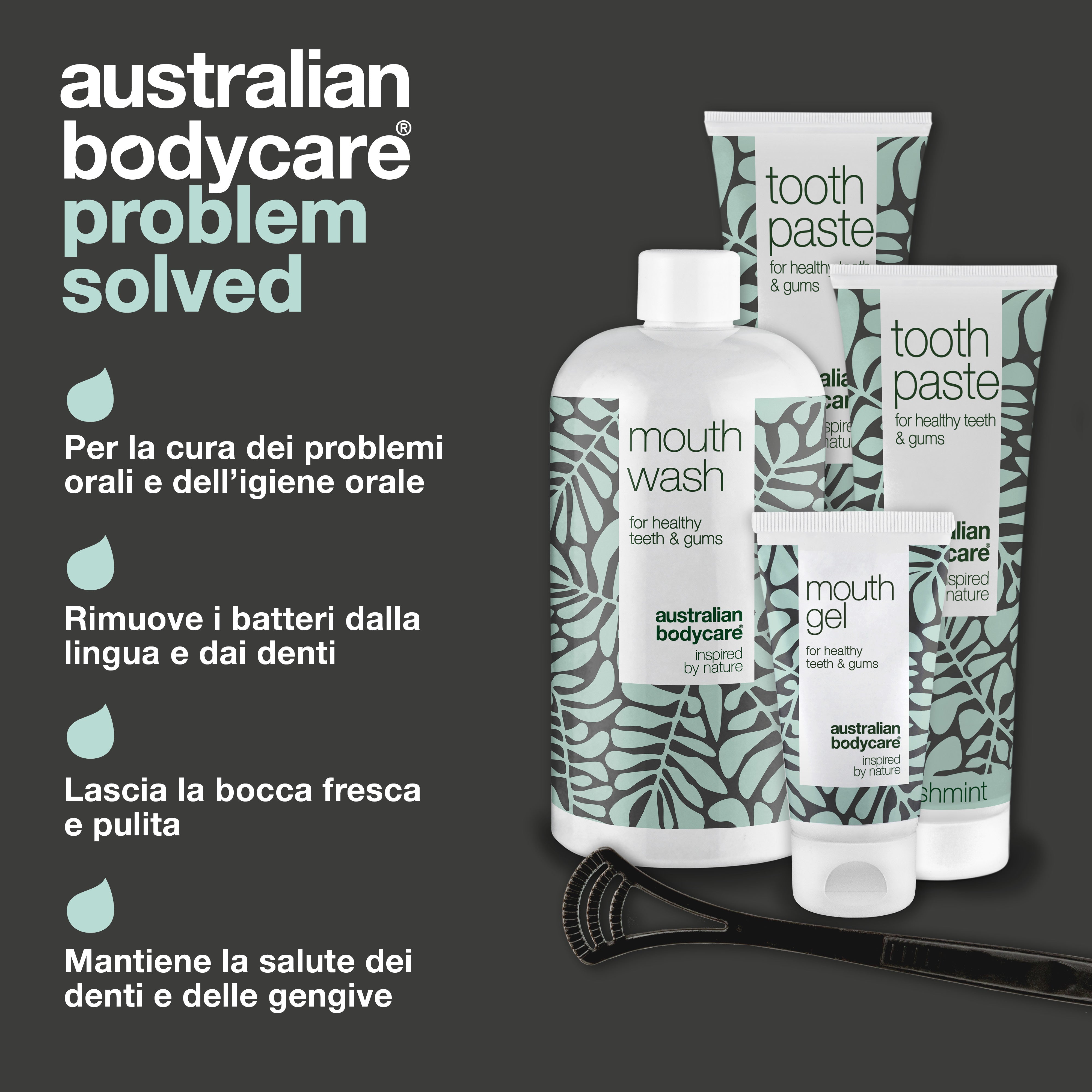 Starter Kit 5 Prodotti Orali — Starter Kit per una buona igiene orale e la cura della malattia parodontale e dei funghi