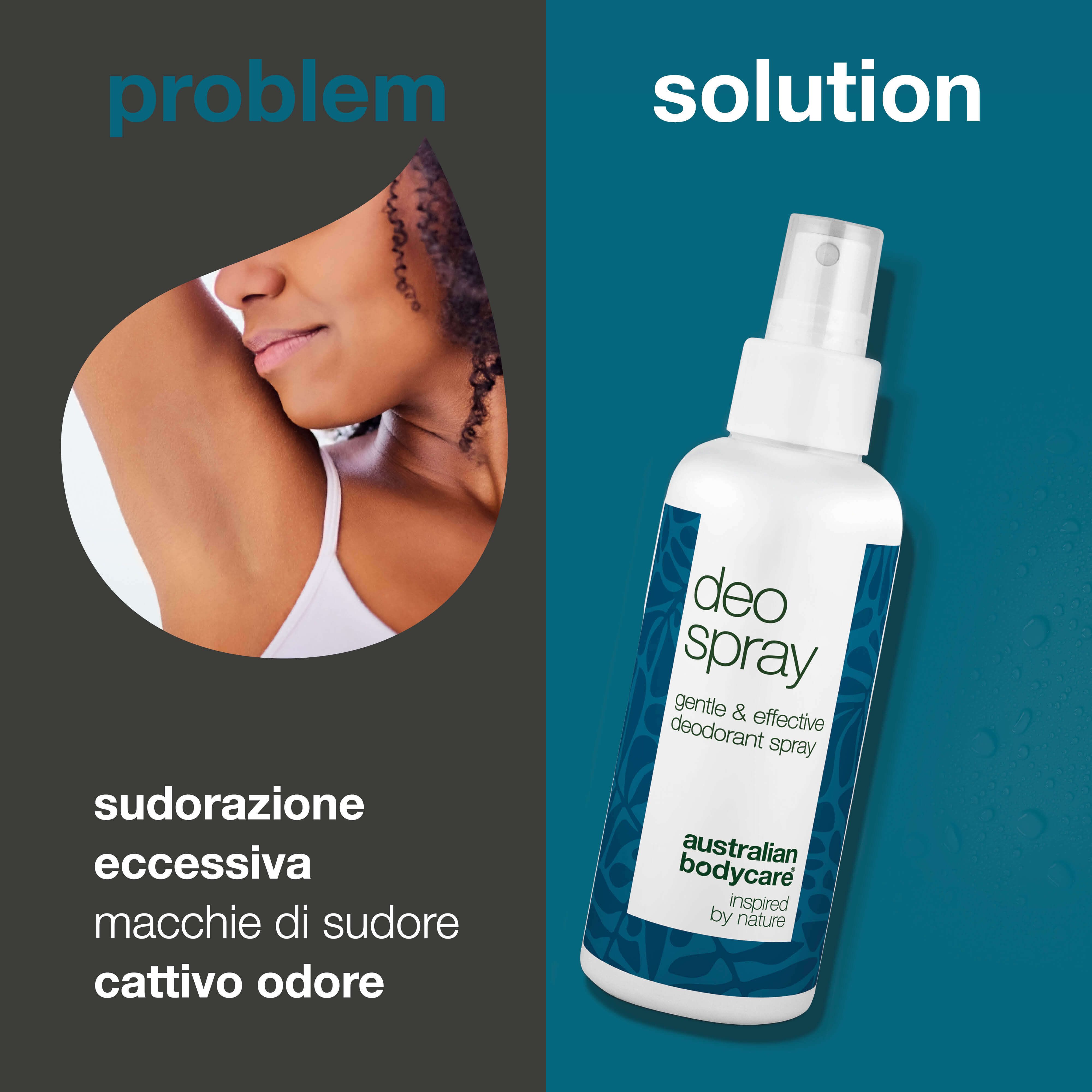 Deodorante spray antitraspirante - Combatte il sudore e gli odori - Controlla il sudore e gli odori con questo deodorante spray a lunga durata. Dermatologicamente testato e adatto a tutti i tipi di pelle.