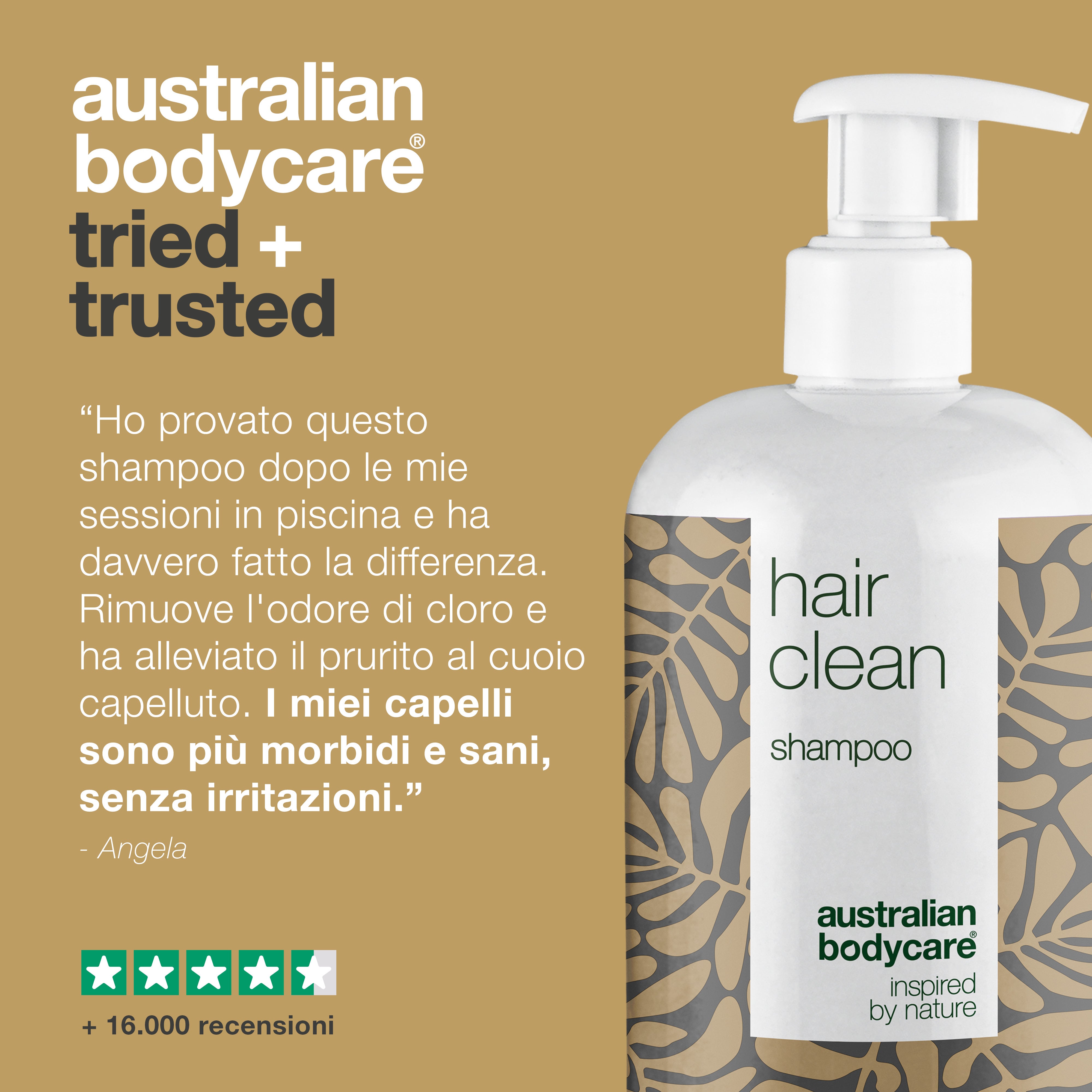 4 per 3 Shampoo da 500 ml al Tea Tree Oil con Lemon Myrtle - Offerta bundle — Offerta bundle con 4 bagnodoccia (500 ml): Tea Tree Oil e Lemon Myrtle