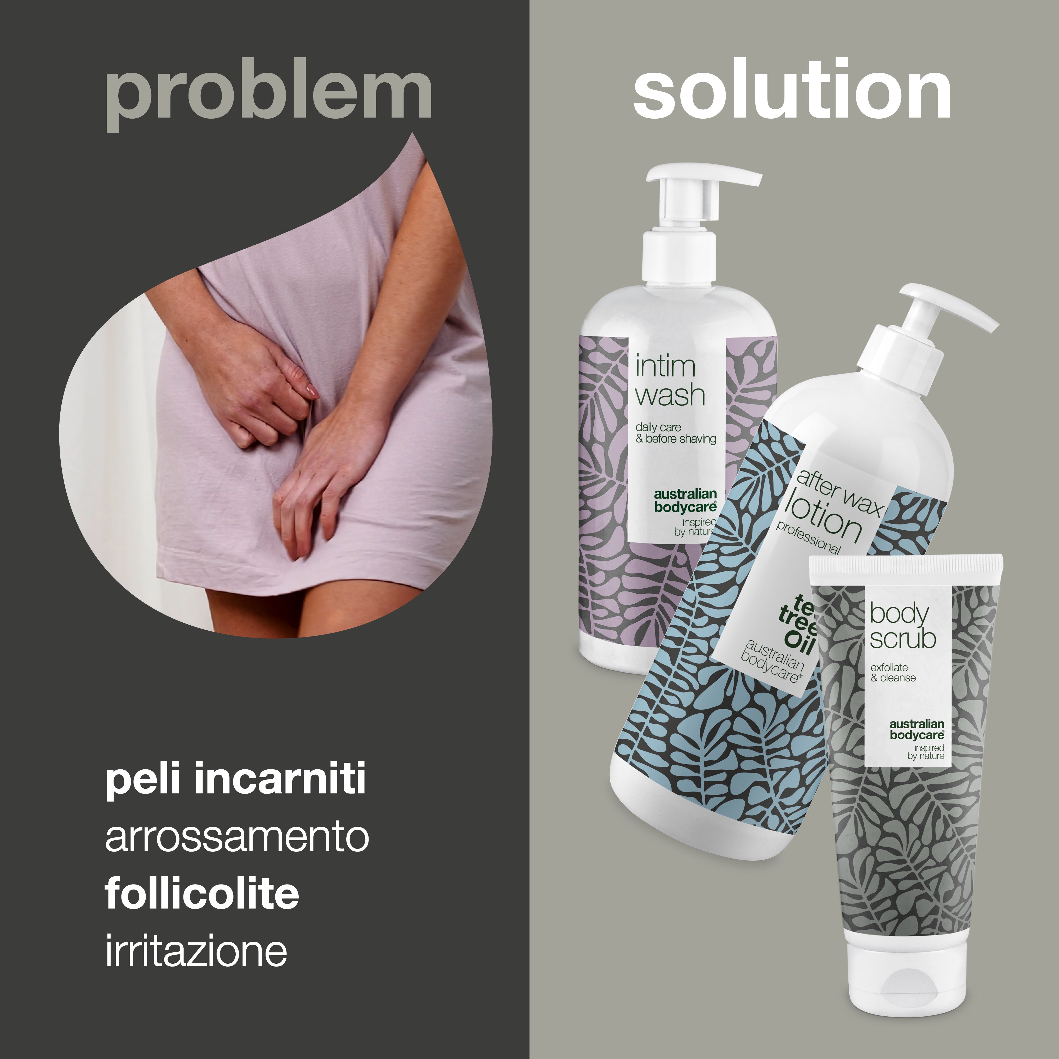 Kit cera brasiliana — 3 prodotti per rimuovere i peli dalla zona bikini e dalla zona intima