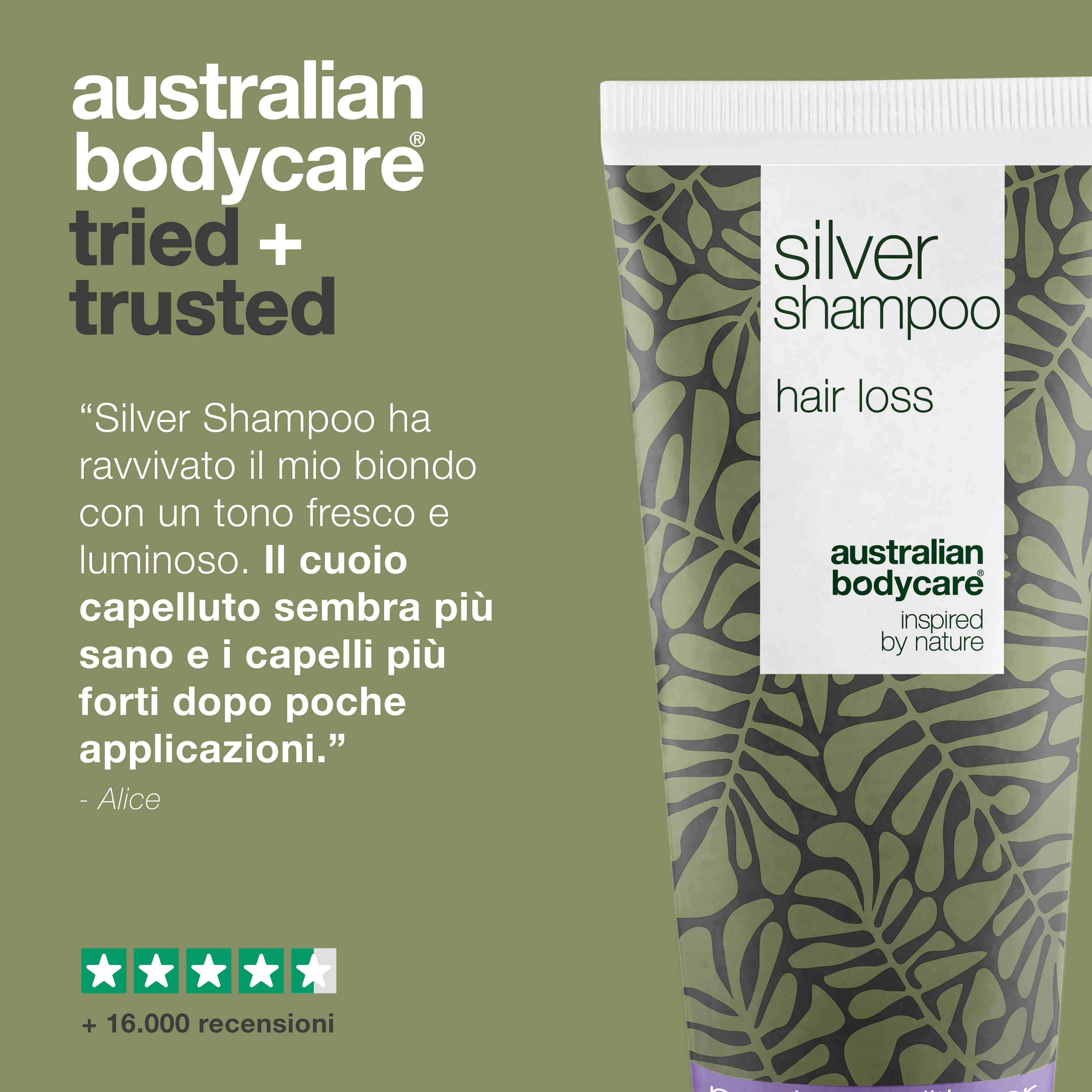 Silver Shampoo – Promuove la crescita e ravviva il colore – Neutralizza i toni gialli con Silver Shampoo. Nutre i capelli e sostiene il vibrante colore biondo o grigio.