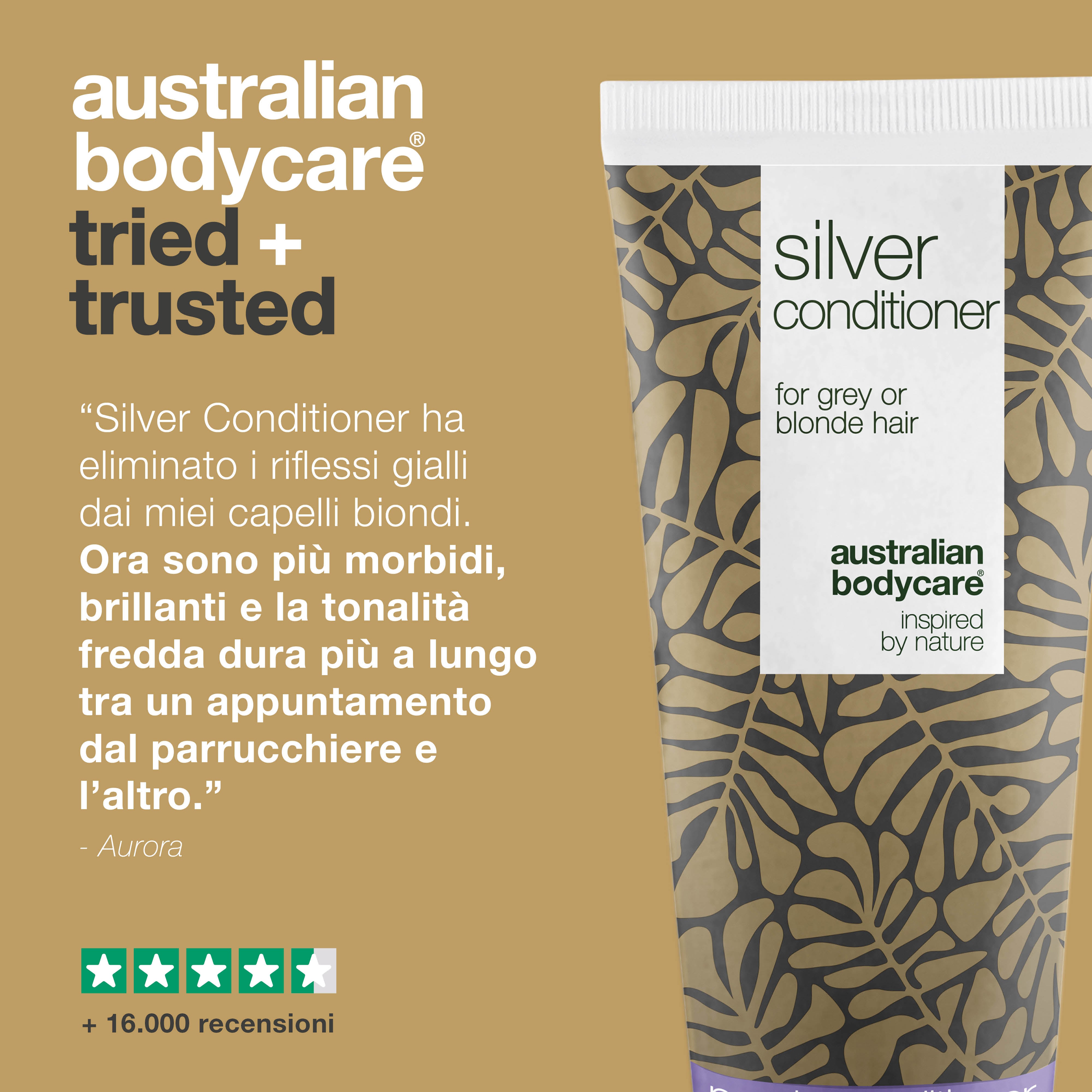 Balsamo Argento per Capelli Grigi e Biondi – Anti-Giallo — Balsamo con pigmenti viola, elimina il giallo ed esalta i toni freddi dei capelli grigi o biondi. Aggiunta lucentezza e forza.