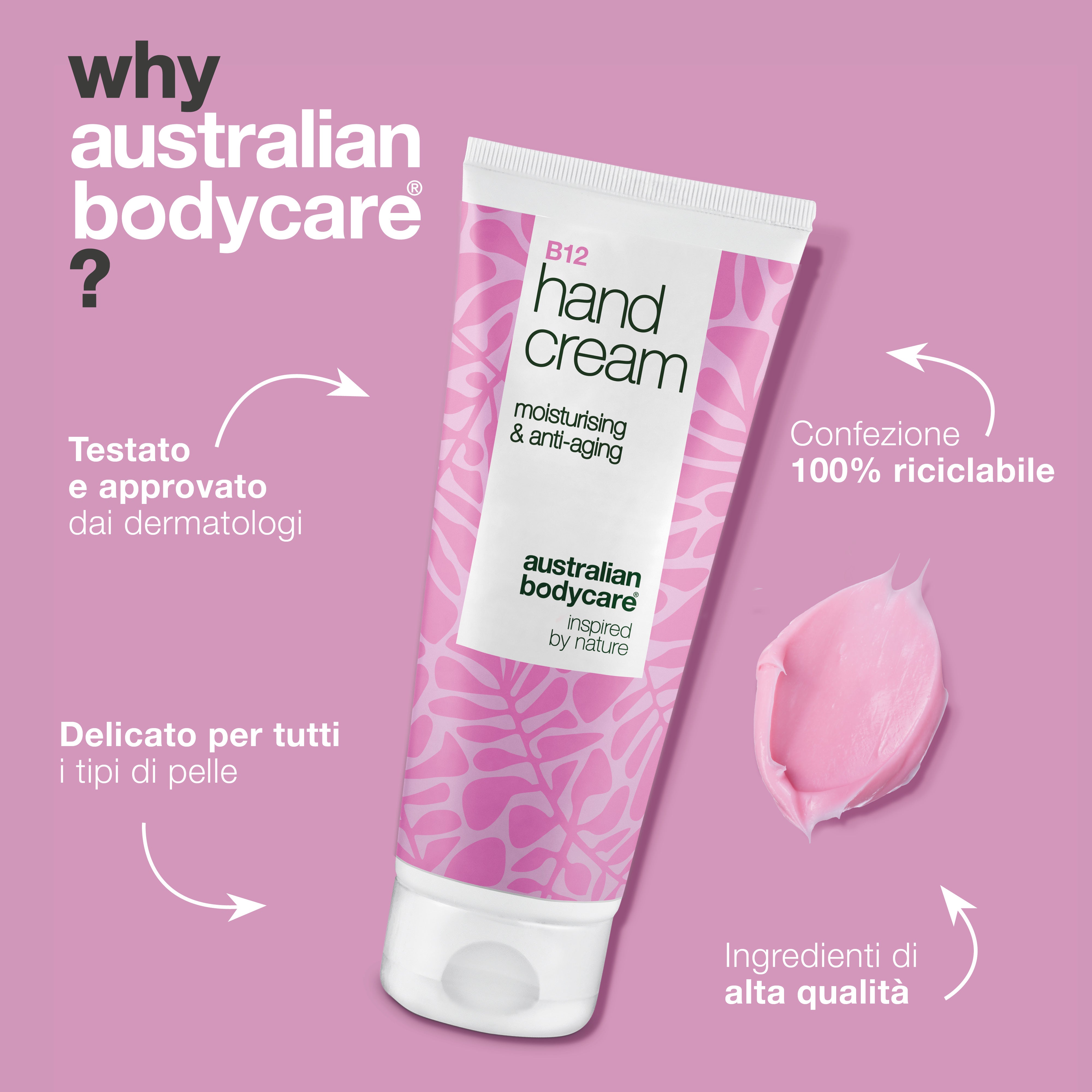Crema mani B12 per mani secche e rugose - Idratazione e cura - Ottieni mani morbide e giovani con la crema mani B12. Riduce la secchezza e le rughe con un'idratazione intensa.