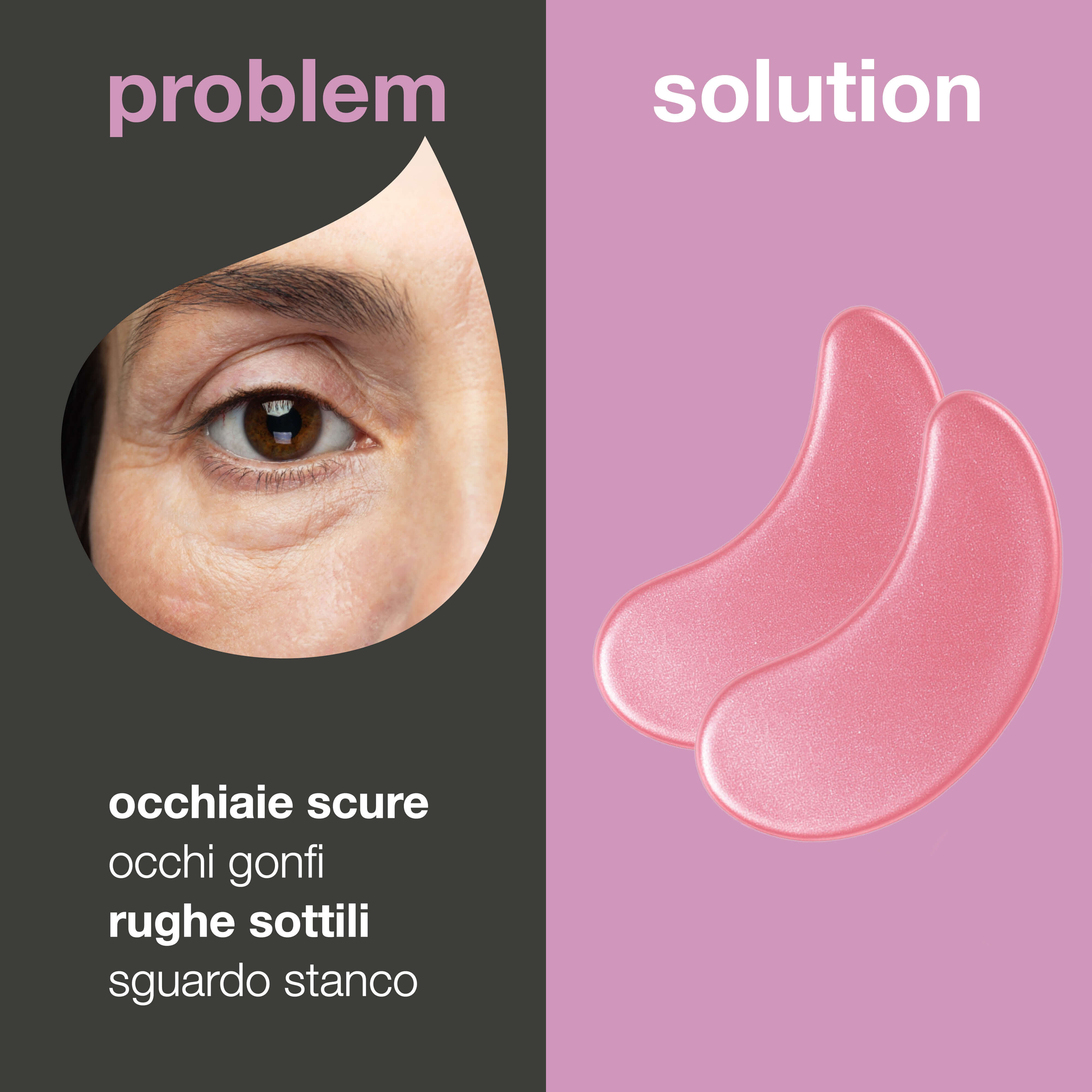 Patch Occhi alla Vitamina B12 con Collagene per Occhiaie & Borse — Riduci occhiaie e borse con i patch occhi alla vitamina B12. Idrata e rinfresca la pelle in soli 20 minuti.