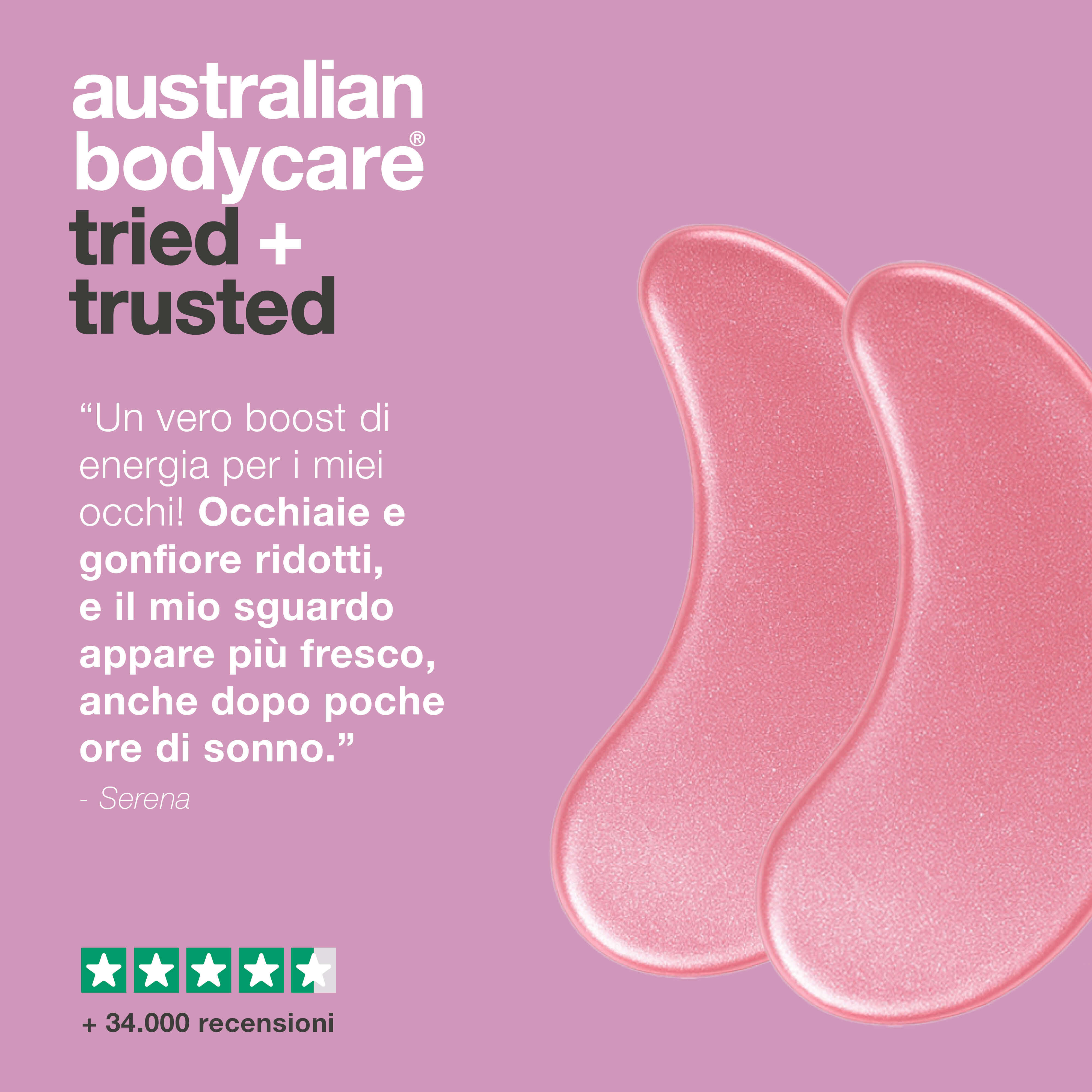 Patch Occhi alla Vitamina B12 con Collagene per Occhiaie & Borse — Riduci occhiaie e borse con i patch occhi alla vitamina B12. Idrata e rinfresca la pelle in soli 20 minuti.