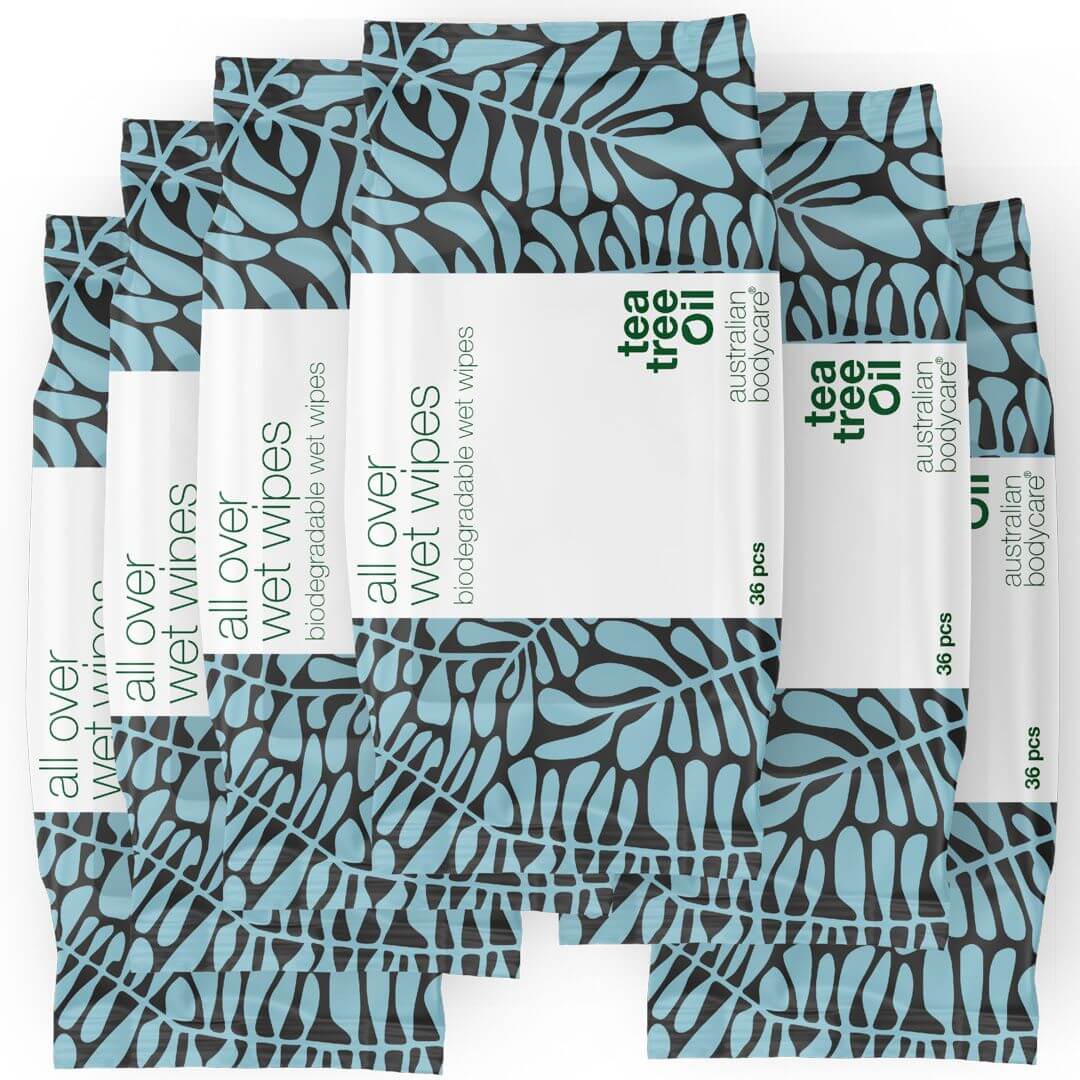 Salviette igienizzanti corpo e mani con Tea Tree Oil (36 pezzi) - Un prodotto efficace nel pulire e rinfrescare la pelle del corpo