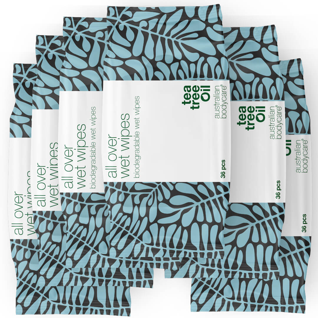 Salviette igienizzanti corpo e mani con Tea Tree Oil (36 pezzi) - Un prodotto efficace nel pulire e rinfrescare la pelle del corpo