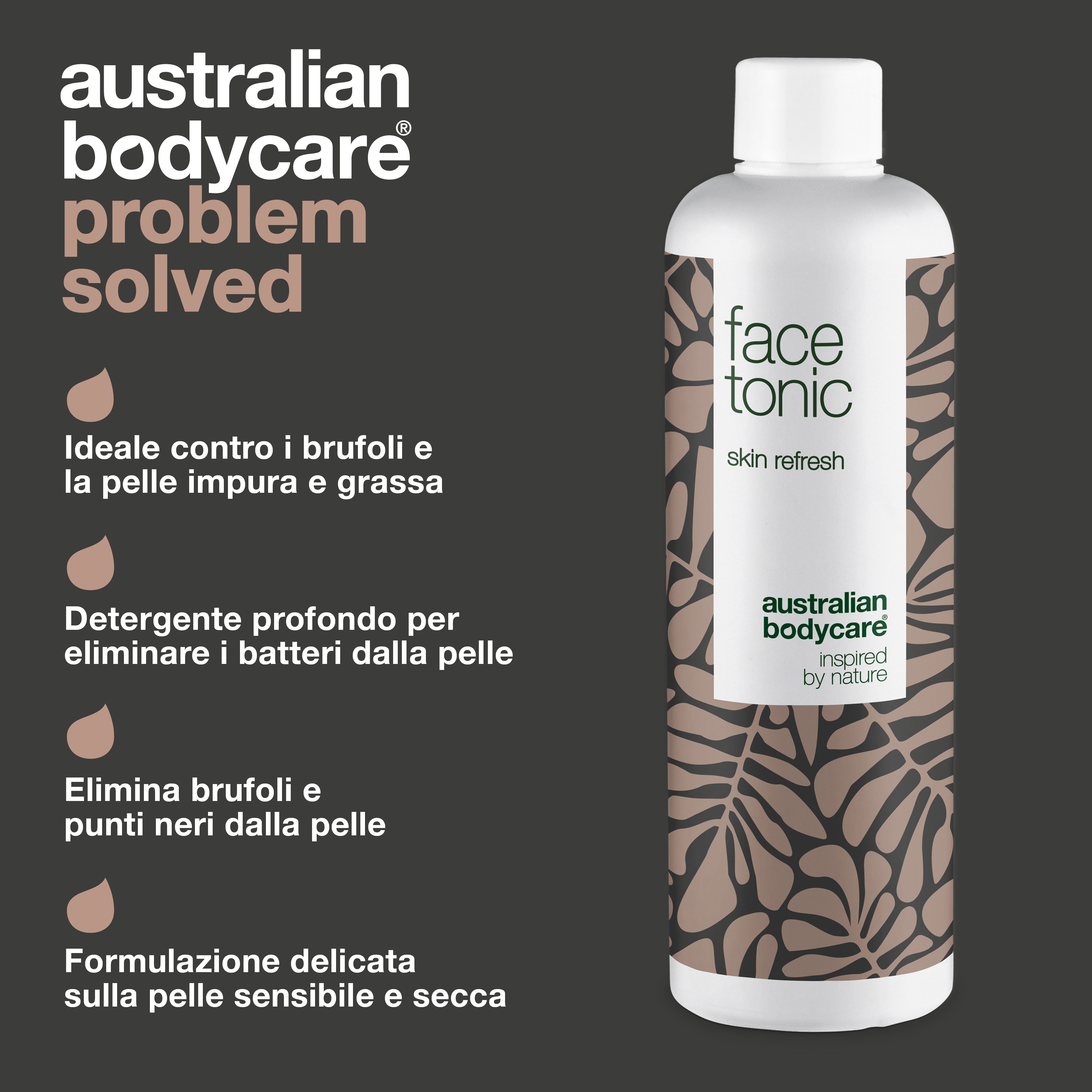 Tonico viso per la pulizia profonda quotidiana - Tonico viso all'olio di melaleuca per brufoli, punti neri e pelle grassa