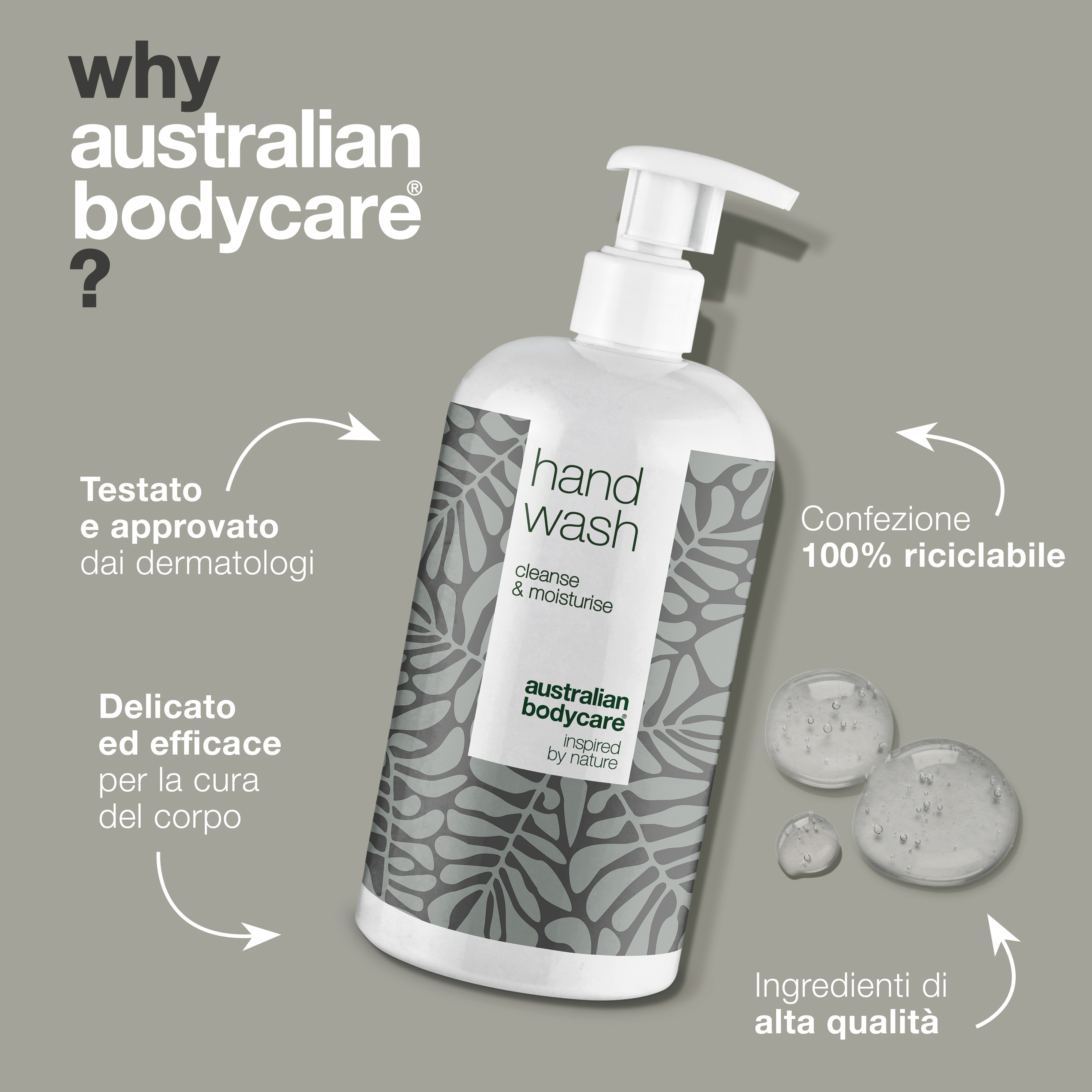 Sapone liquido per mani secche con olio dell'albero del tè - Detergente liquido per mani per una pulizia efficace di batteri e sporco