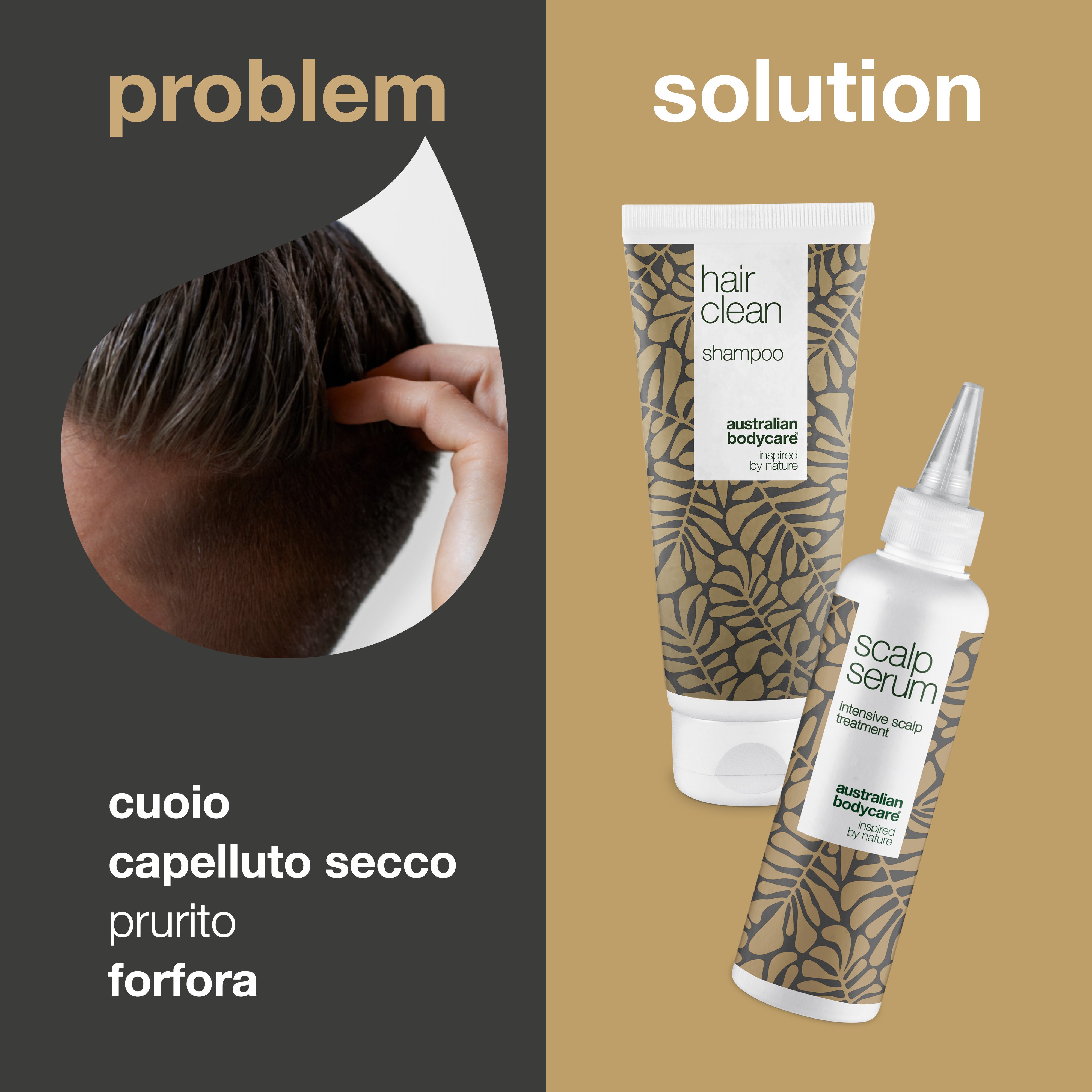 Kit per forfora, cuoio capelluto secco e pruriginoso — 2x Prodotti per forfora, cuoio capelluto secco e pruriginoso