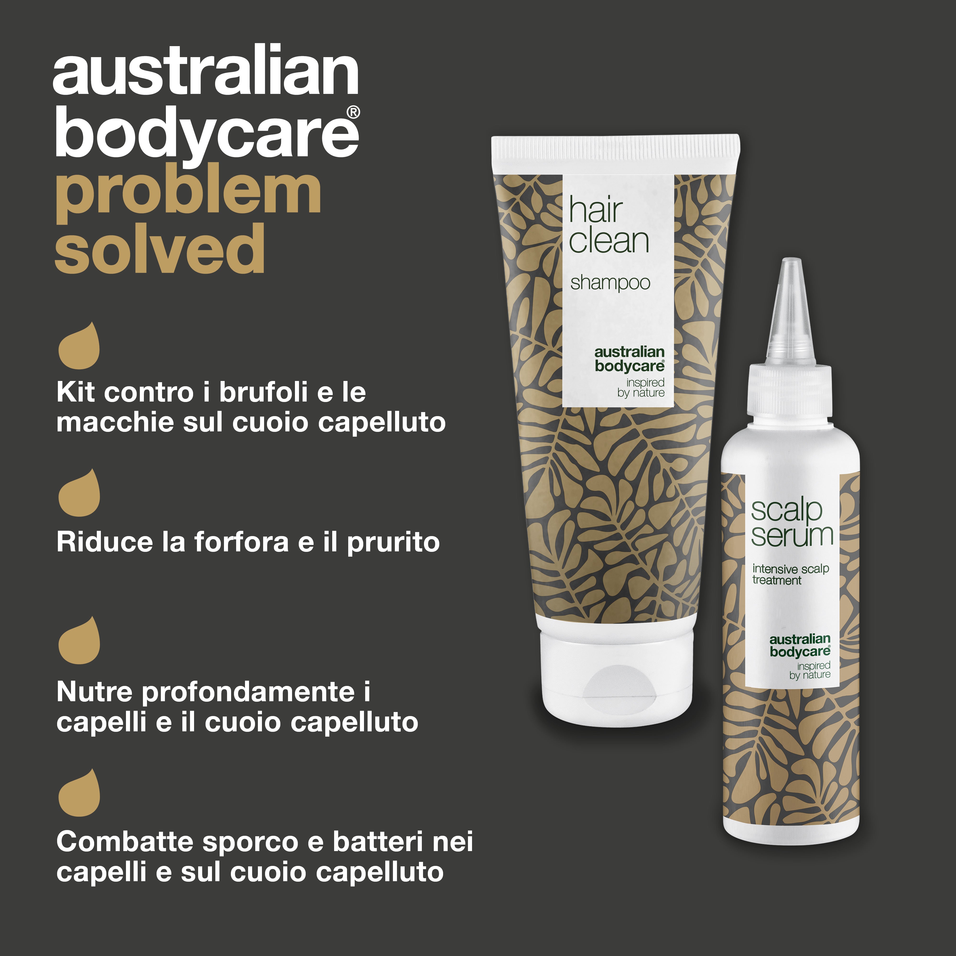 Kit per forfora, cuoio capelluto secco e pruriginoso — 2x Prodotti per forfora, cuoio capelluto secco e pruriginoso
