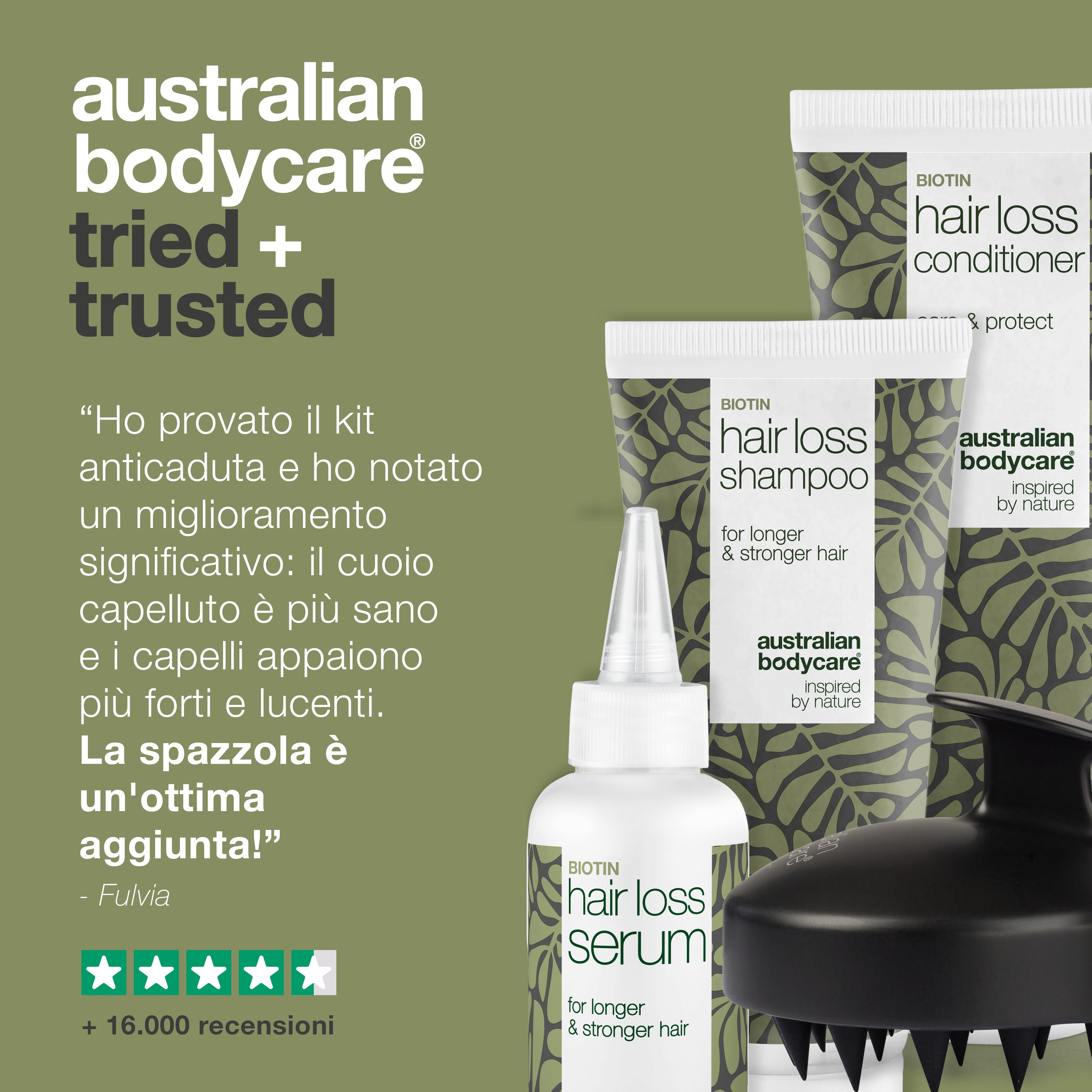 Il kit definitivo per la caduta dei capelli: 4 prodotti per la caduta dei capelli e per la caduta dei capelli