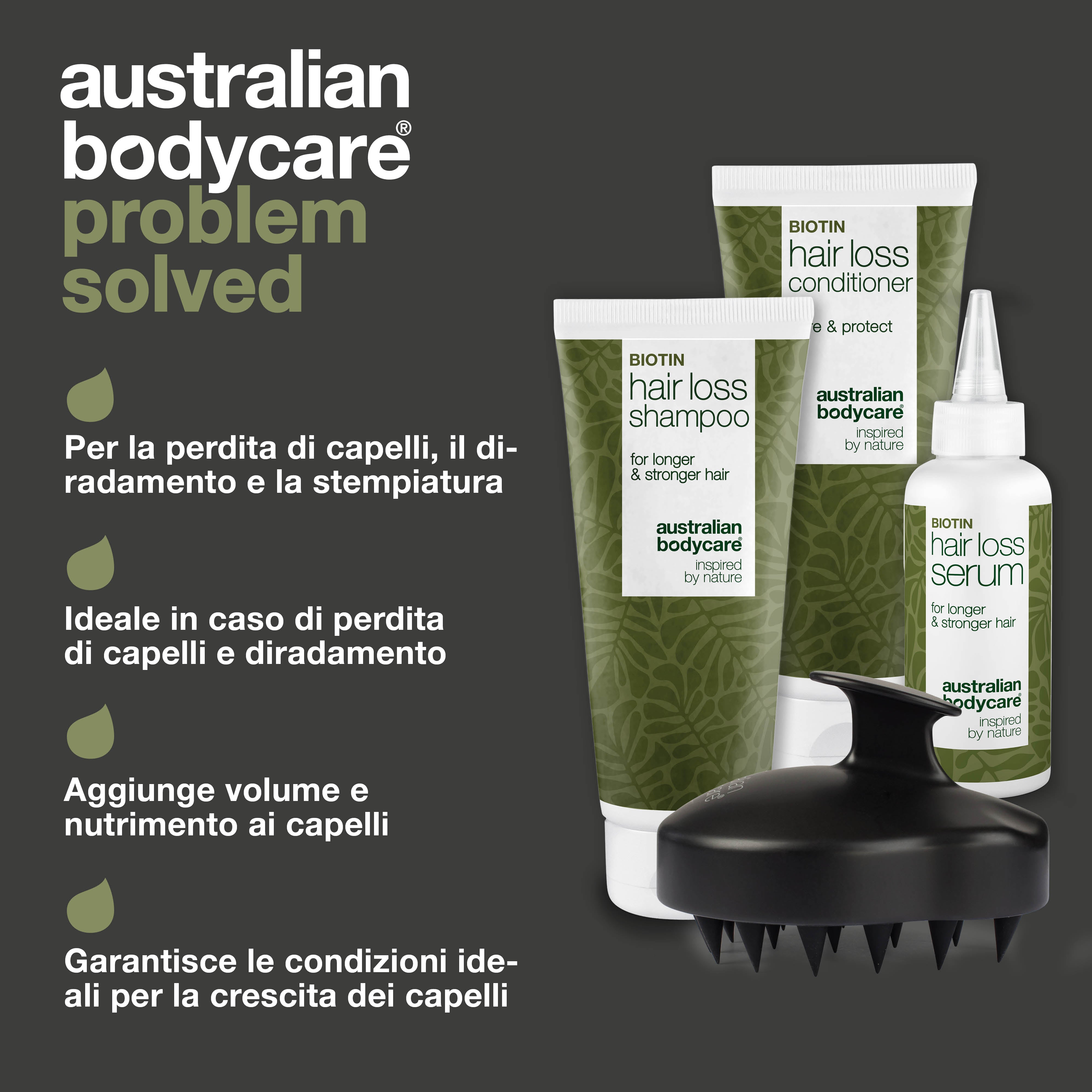 Kit definitivo di prodotti anticaduta — 4 prodotti contro la caduta dei capelli e il diradamento