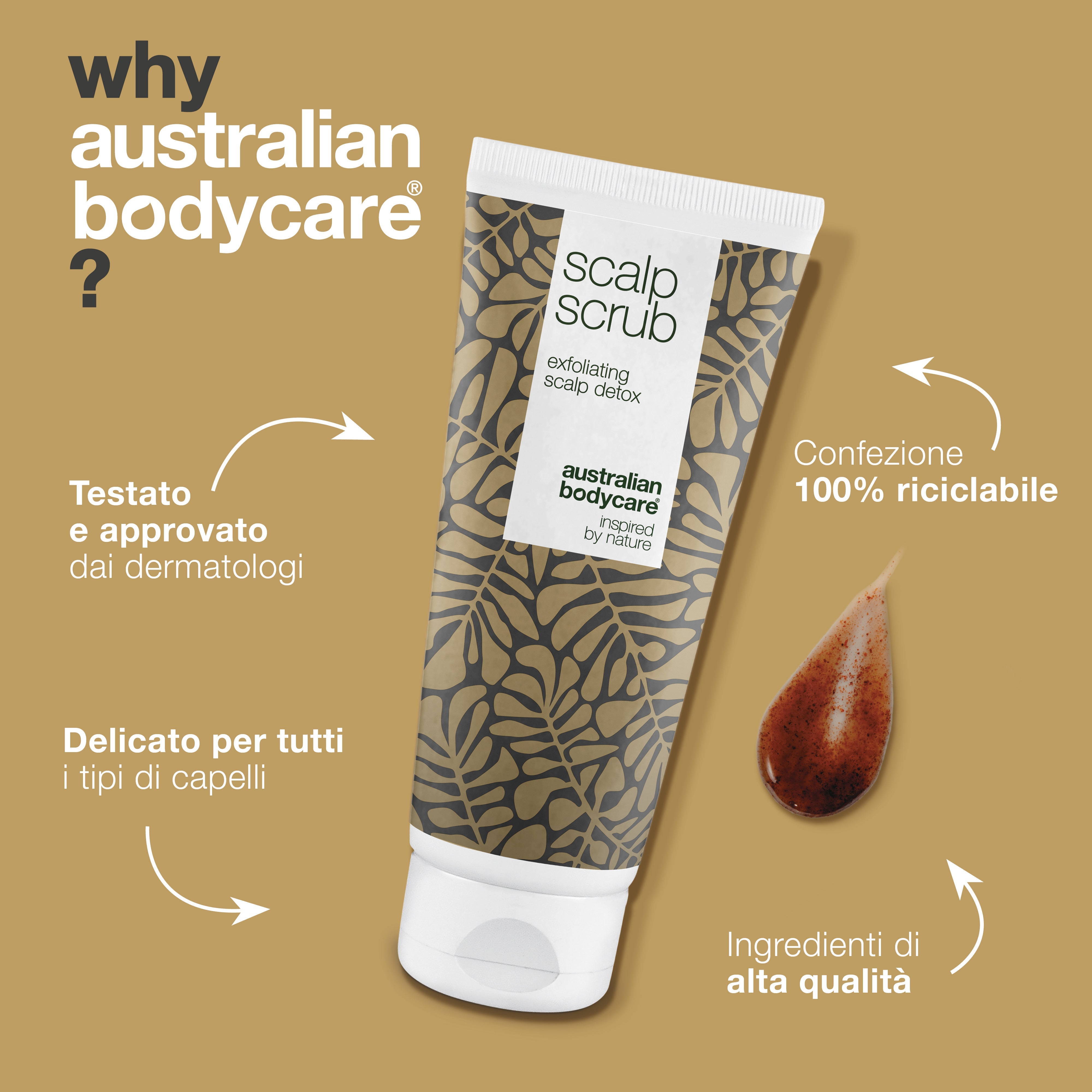 Esfoliante per il cuoio capelluto: esfoliante per brufoli, forfora, cuoio capelluto secco o oleoso