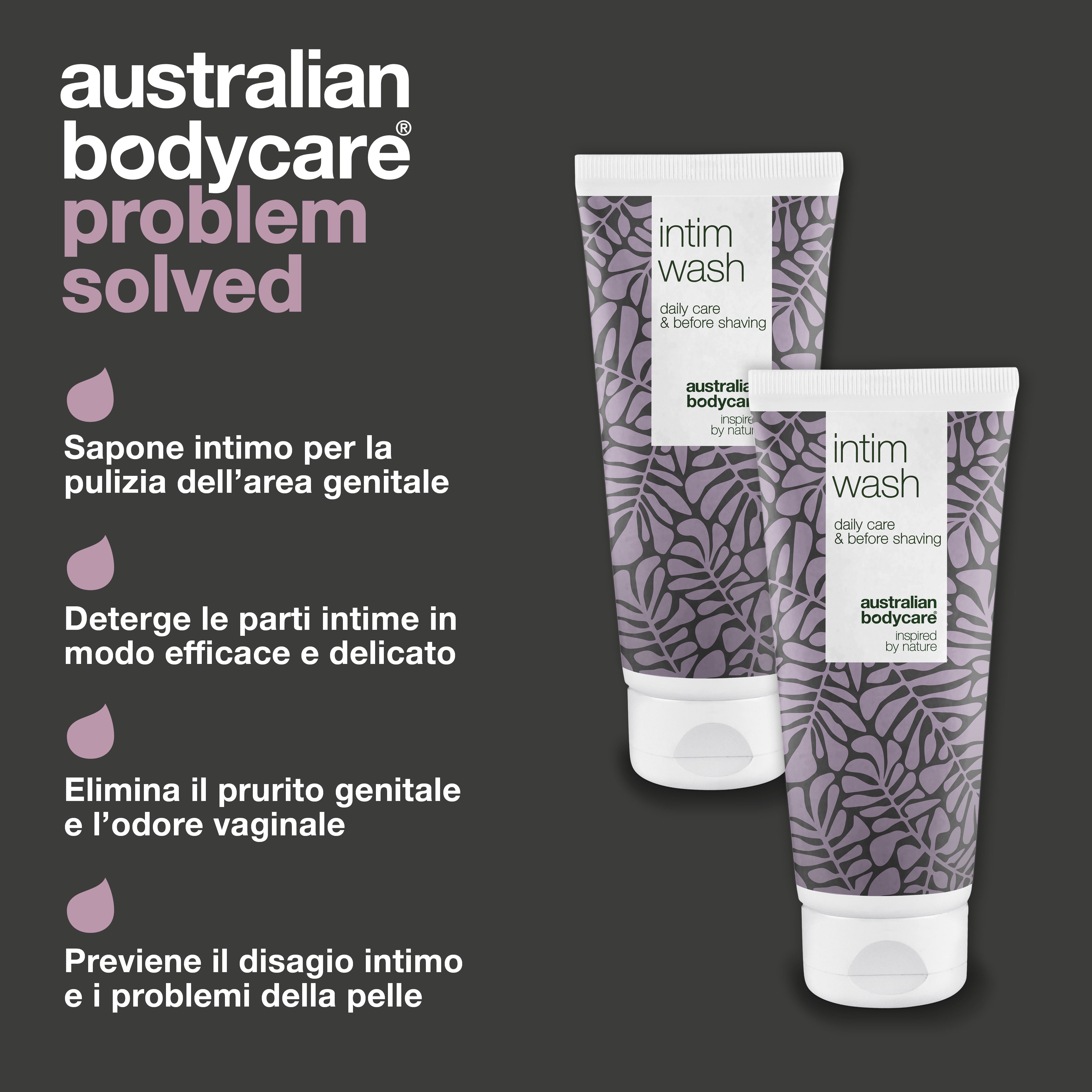 2 x Intim Wash — Sapone intimo contro gli odori indesiderati e il prurito genitale