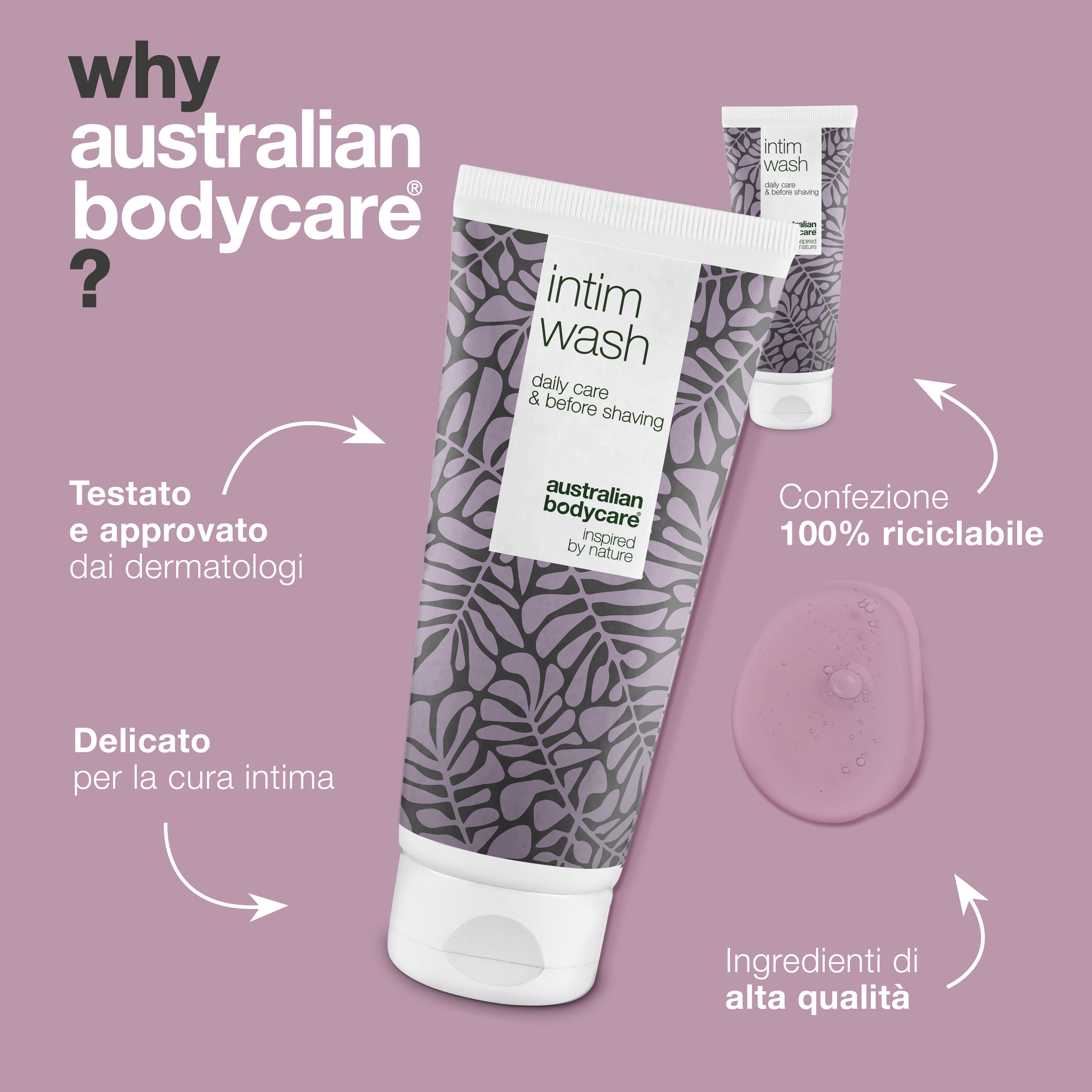 2 x Intim Wash — Sapone intimo contro gli odori indesiderati e il prurito genitale