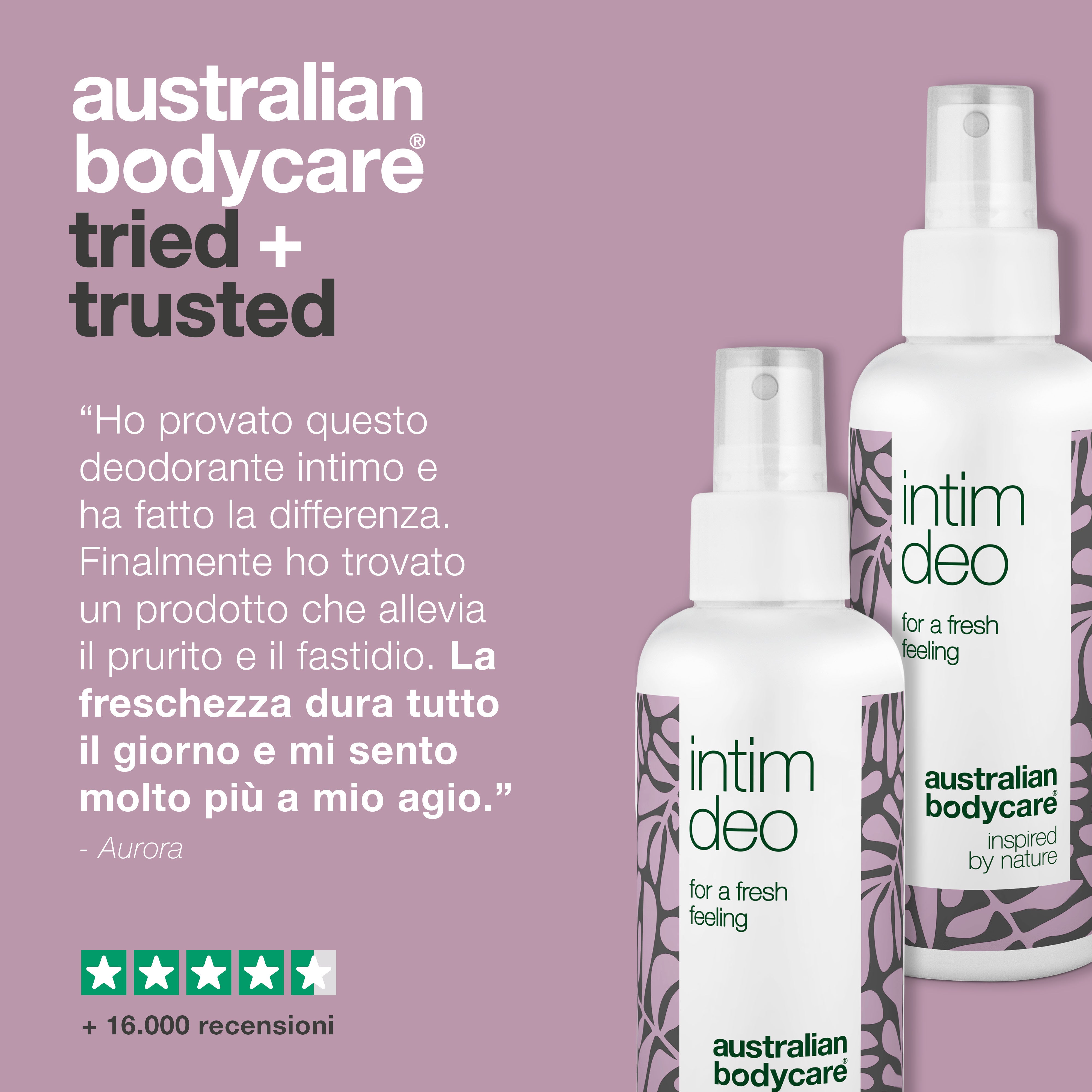 2x Deodorante intimo per odori vaginali — Deodorante intimo contro odori e fastidi vaginali indesiderati