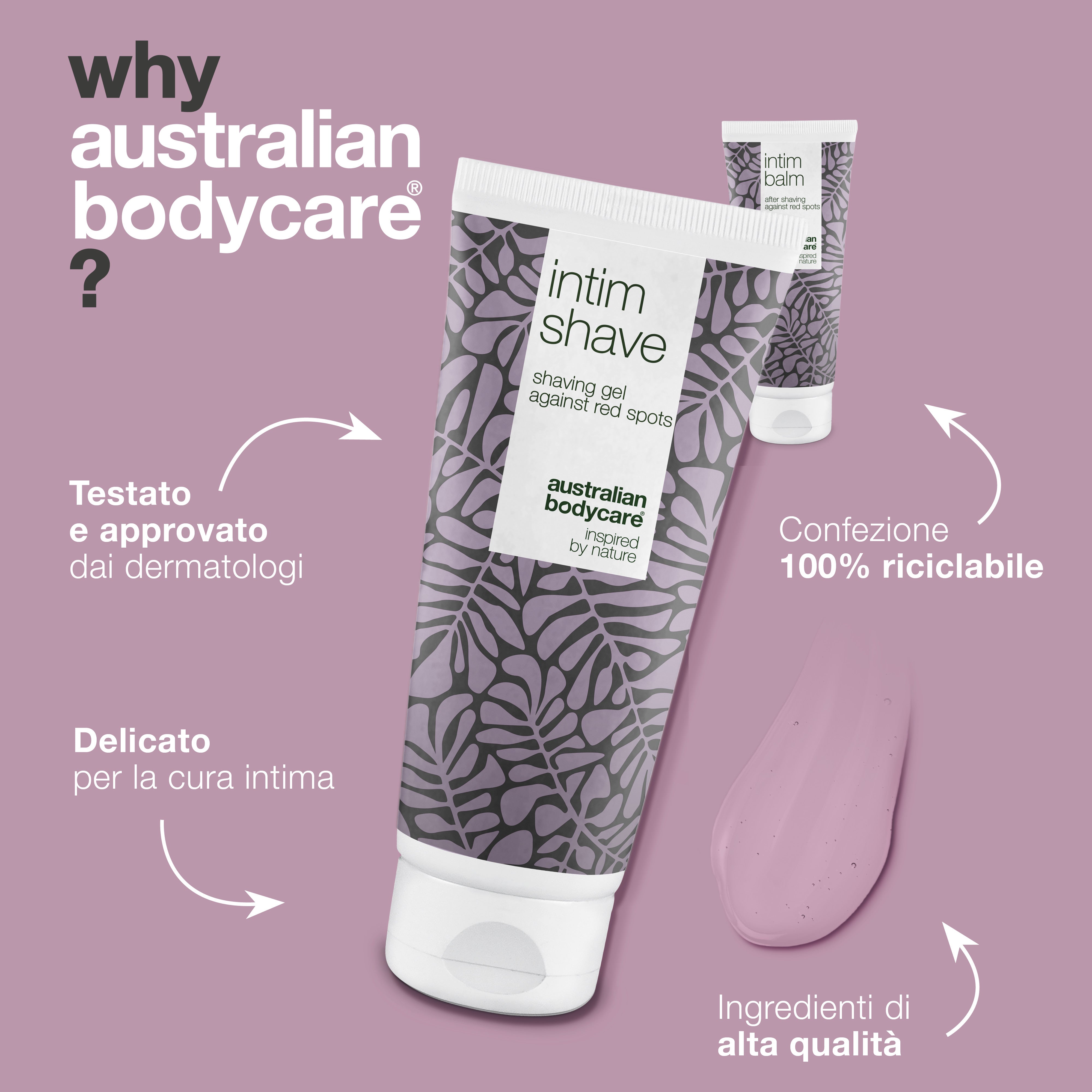 Kit da barba intima XL: gel da barba intimo grande e balsamo dopobarba per peli incarniti