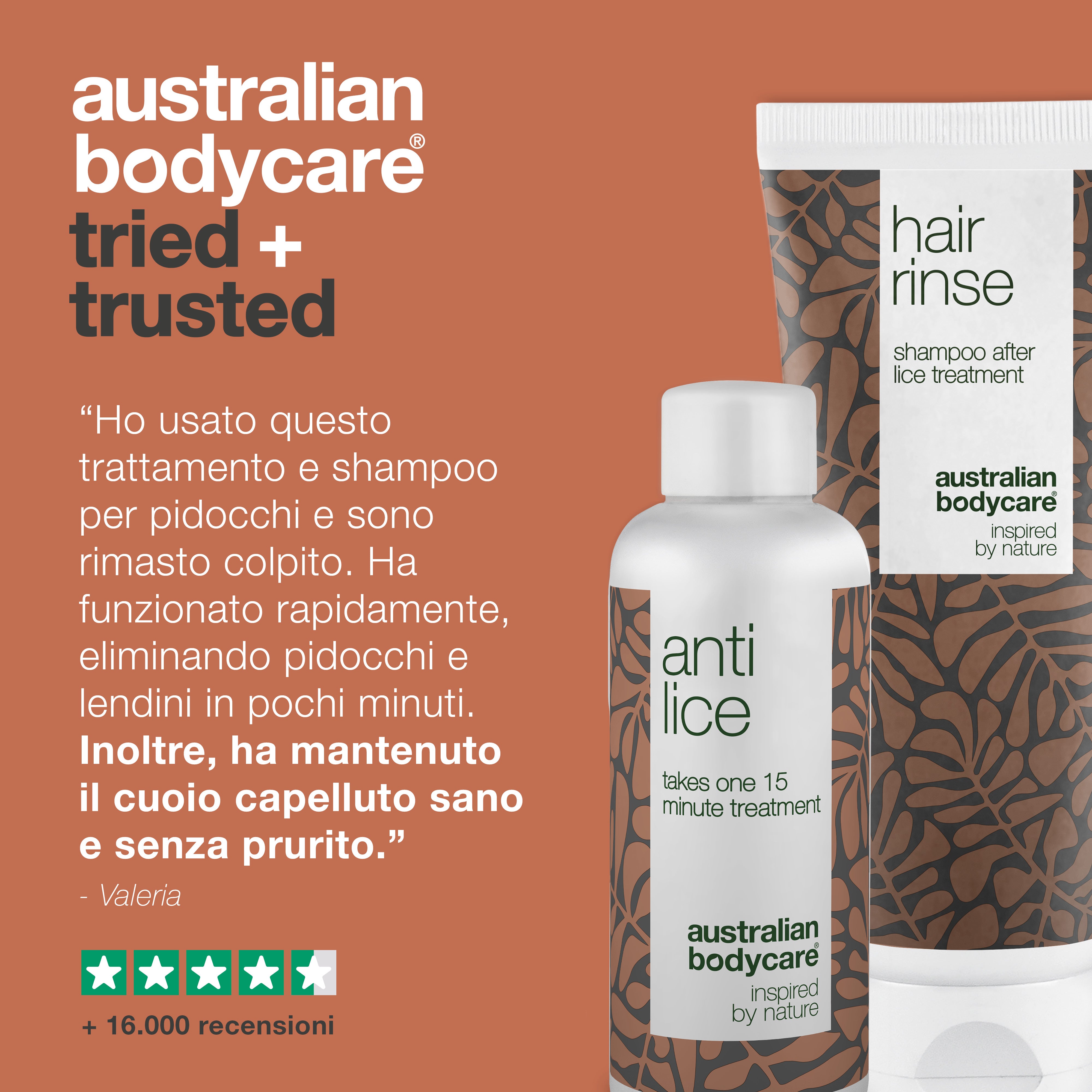 2 prodotti per il trattamento dei pidocchi — Cura contro i pidocchi e shampoo preventivo contro i pidocchi