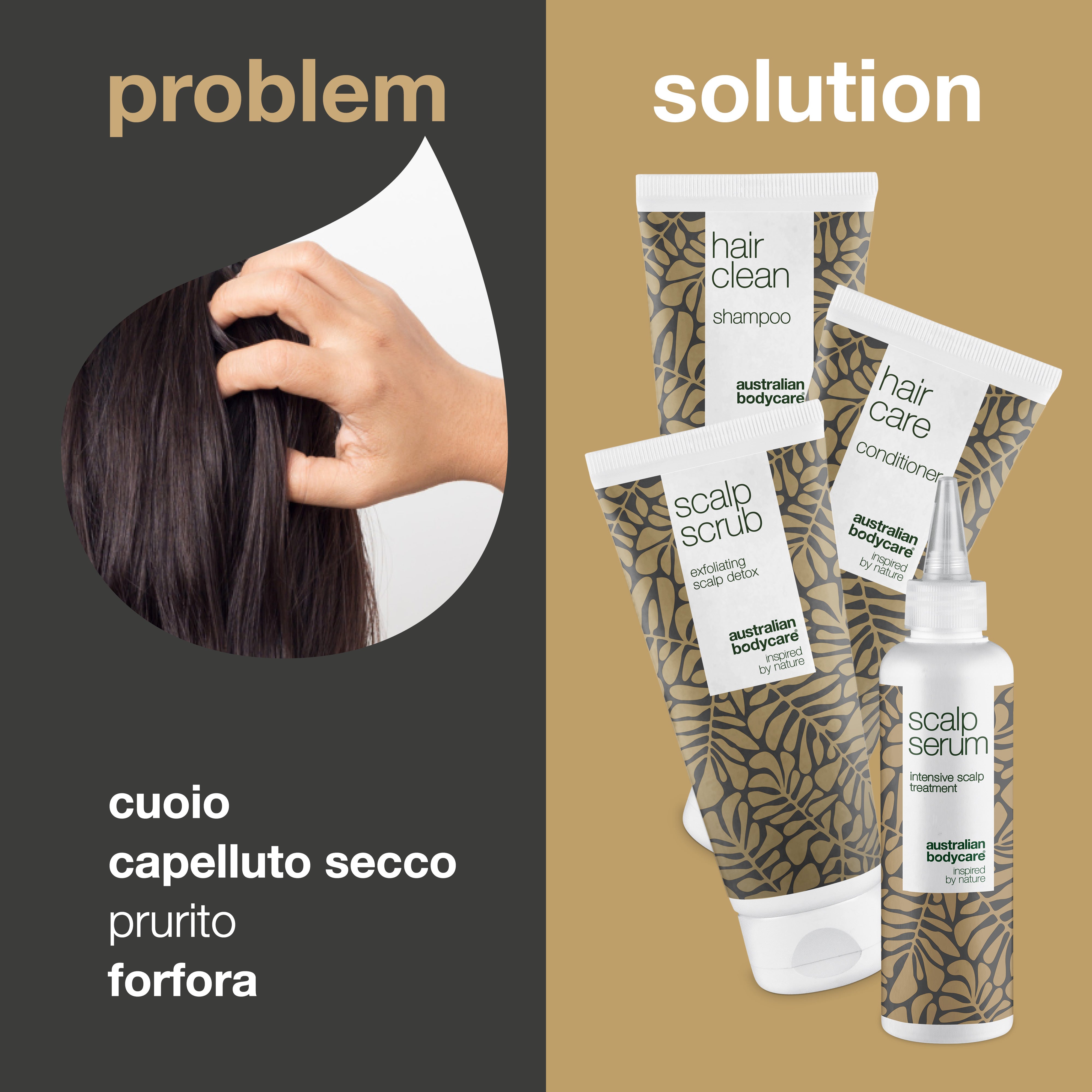 Confezione da 4 per forfora e cuoio capelluto secco - Prodotti per capelli contro forfora, cuoio capelluto secco, capelli pruriginosi o grassi