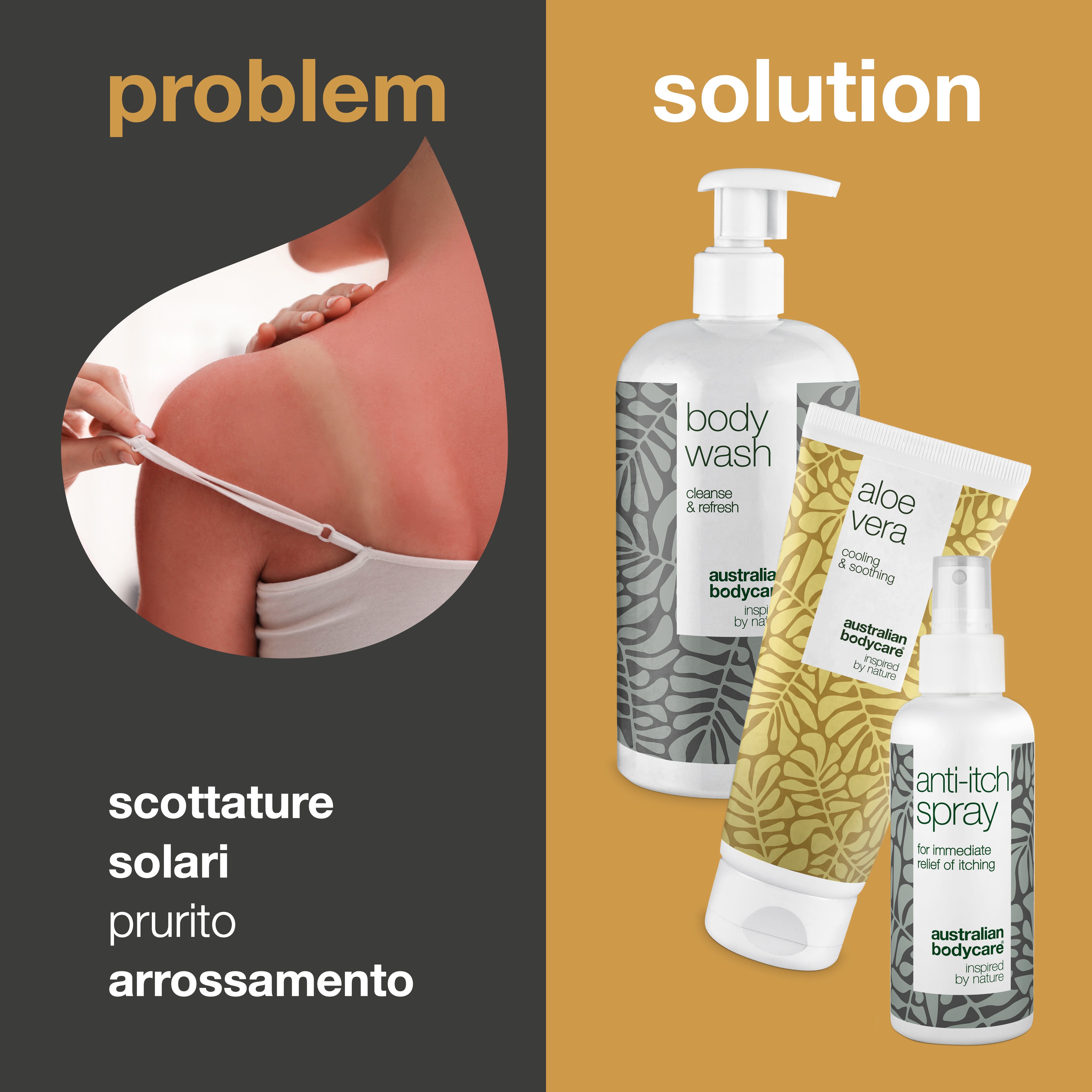Set doposole per pelle arrossata e danneggiata dal sole: 3 prodotti per trattare scottature, bruciore ed eruzioni cutanee