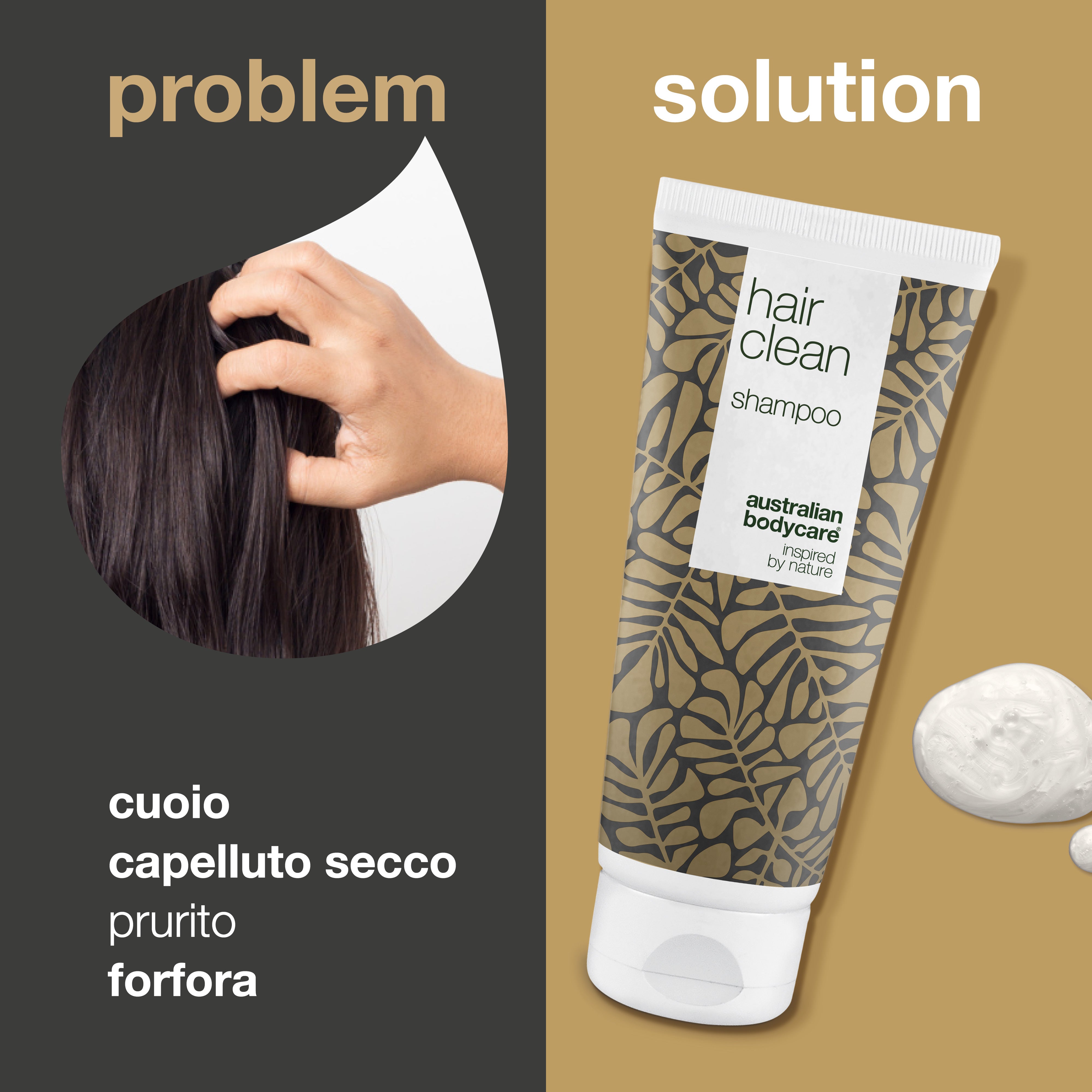 Shampoo antiforfora con olio dell'albero del tè per cuoio capelluto secco e pruriginoso — Shampoo all'albero del tè per la cura quotidiana e la prevenzione della forfora, del cuoio capelluto squamoso e delle macchie sul cuoio capelluto