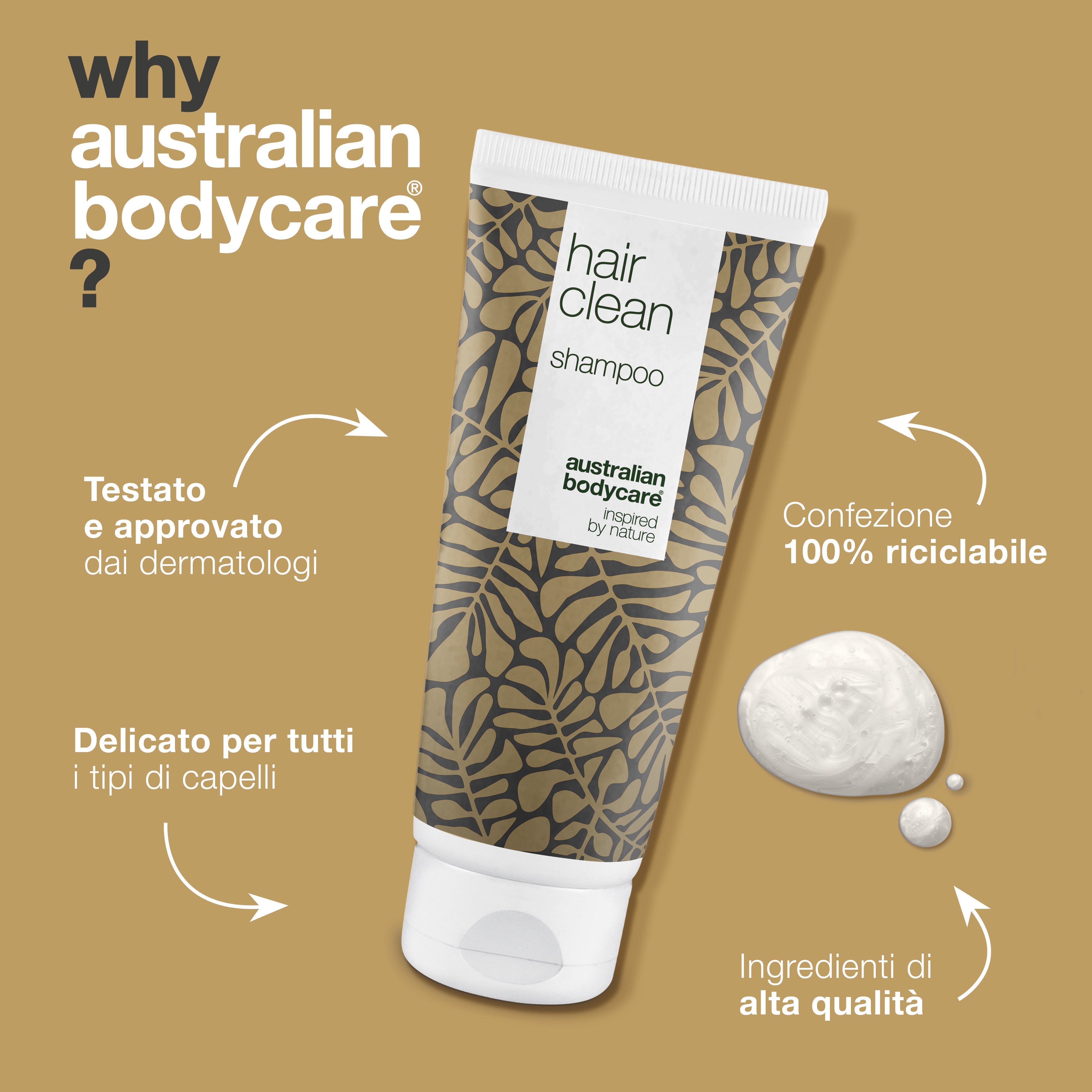 Shampoo antiforfora con olio dell'albero del tè per cuoio capelluto secco e pruriginoso — Shampoo all'albero del tè per la cura quotidiana e la prevenzione della forfora, del cuoio capelluto squamoso e delle macchie sul cuoio capelluto
