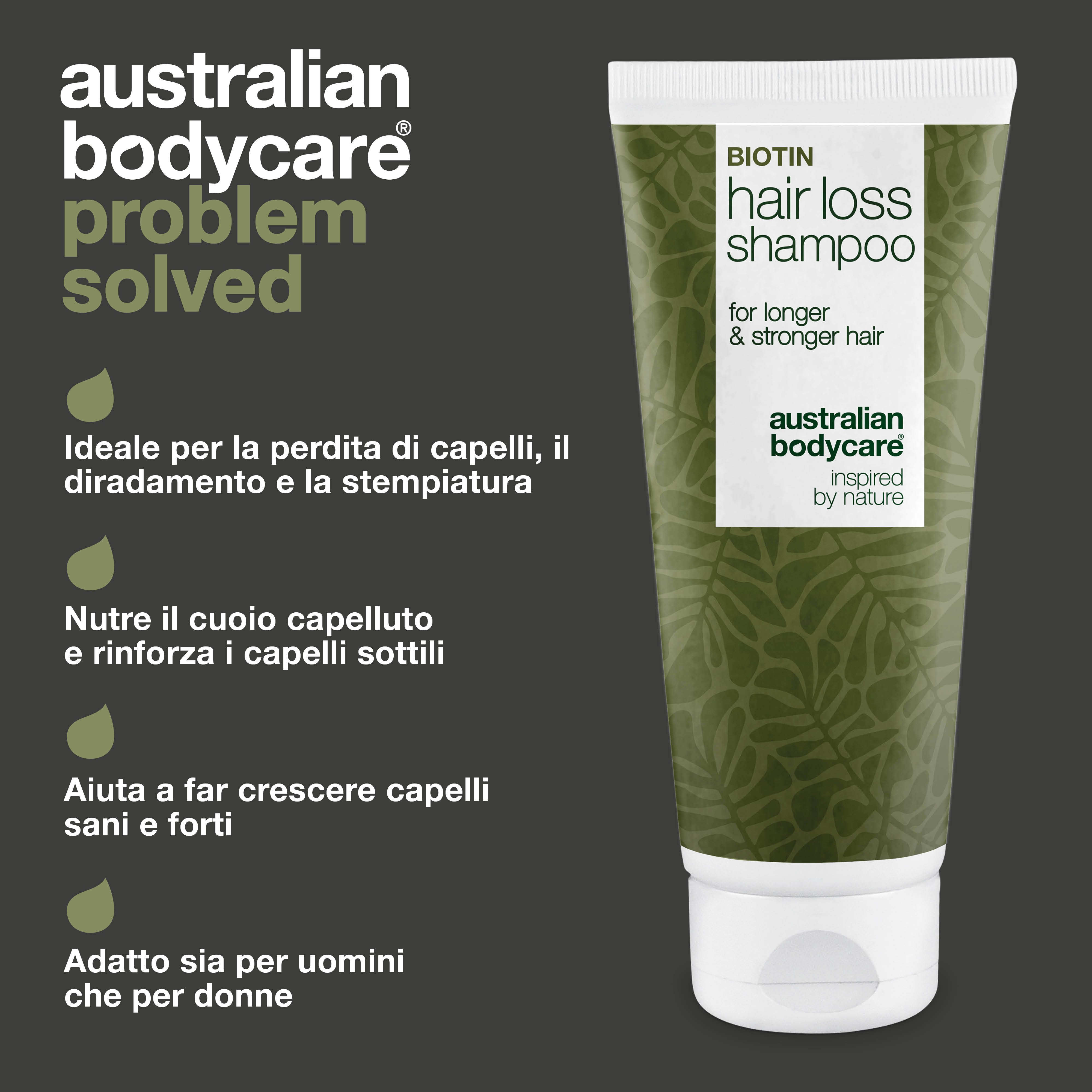 Shampoo Anticaduta per Capelli Diradati con Biotina e Capilia Longa — Shampoo per Capelli Fini, Fini o Diradati