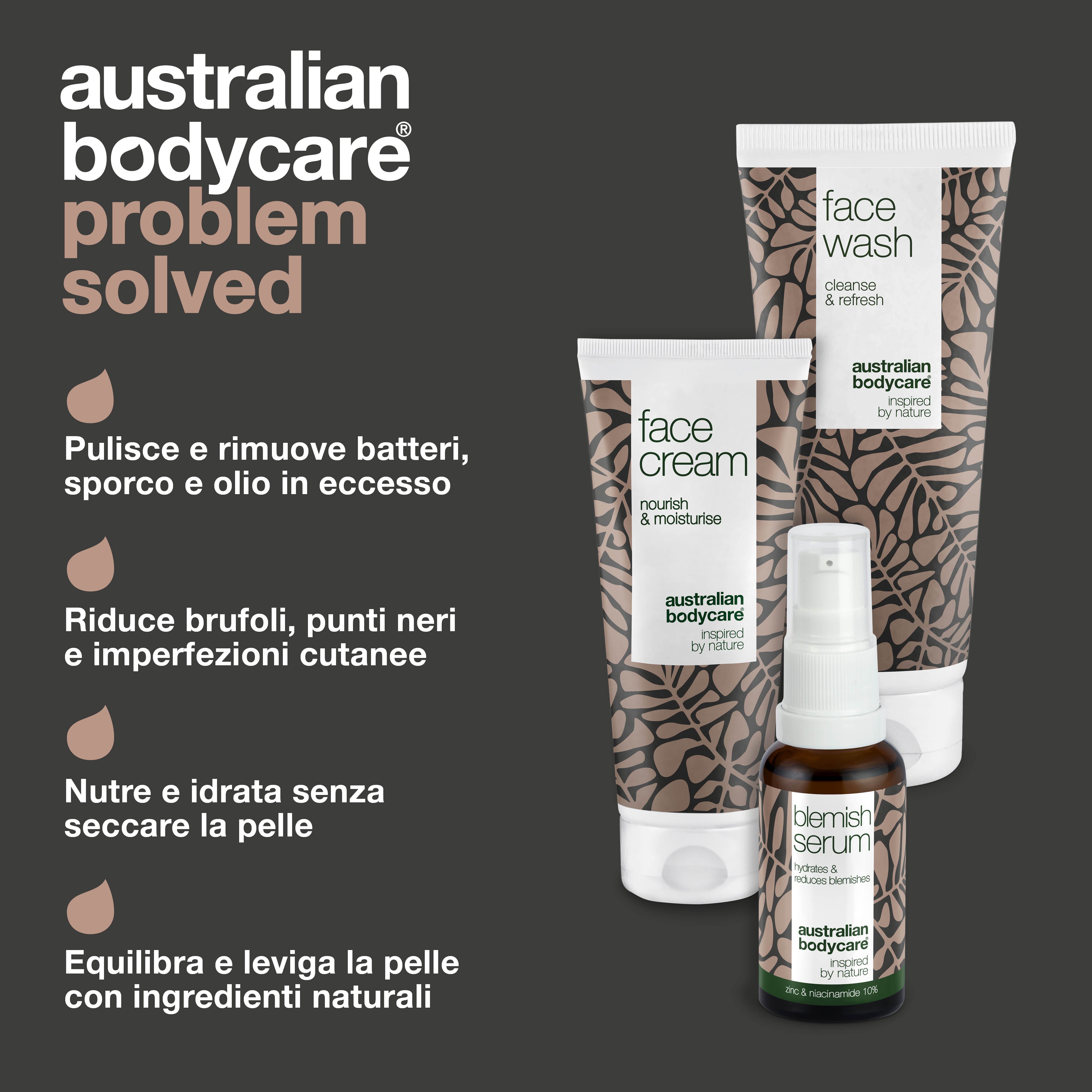 Kit per pelle a tendenza acneica e grassa — 3 prodotti per la cura quotidiana della pelle a tendenza acneica e grassa