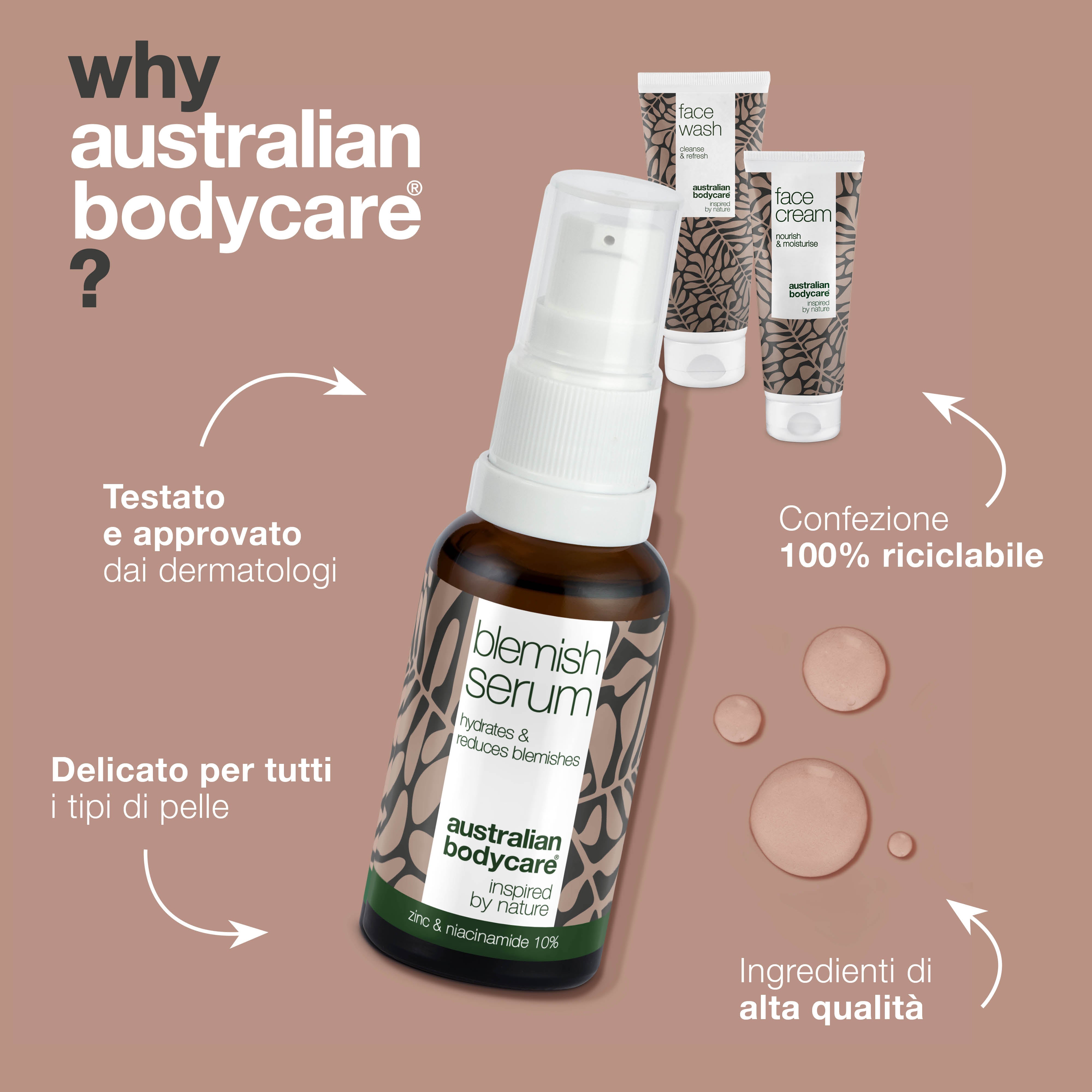 Kit per pelle a tendenza acneica e grassa — 3 prodotti per la cura quotidiana della pelle a tendenza acneica e grassa