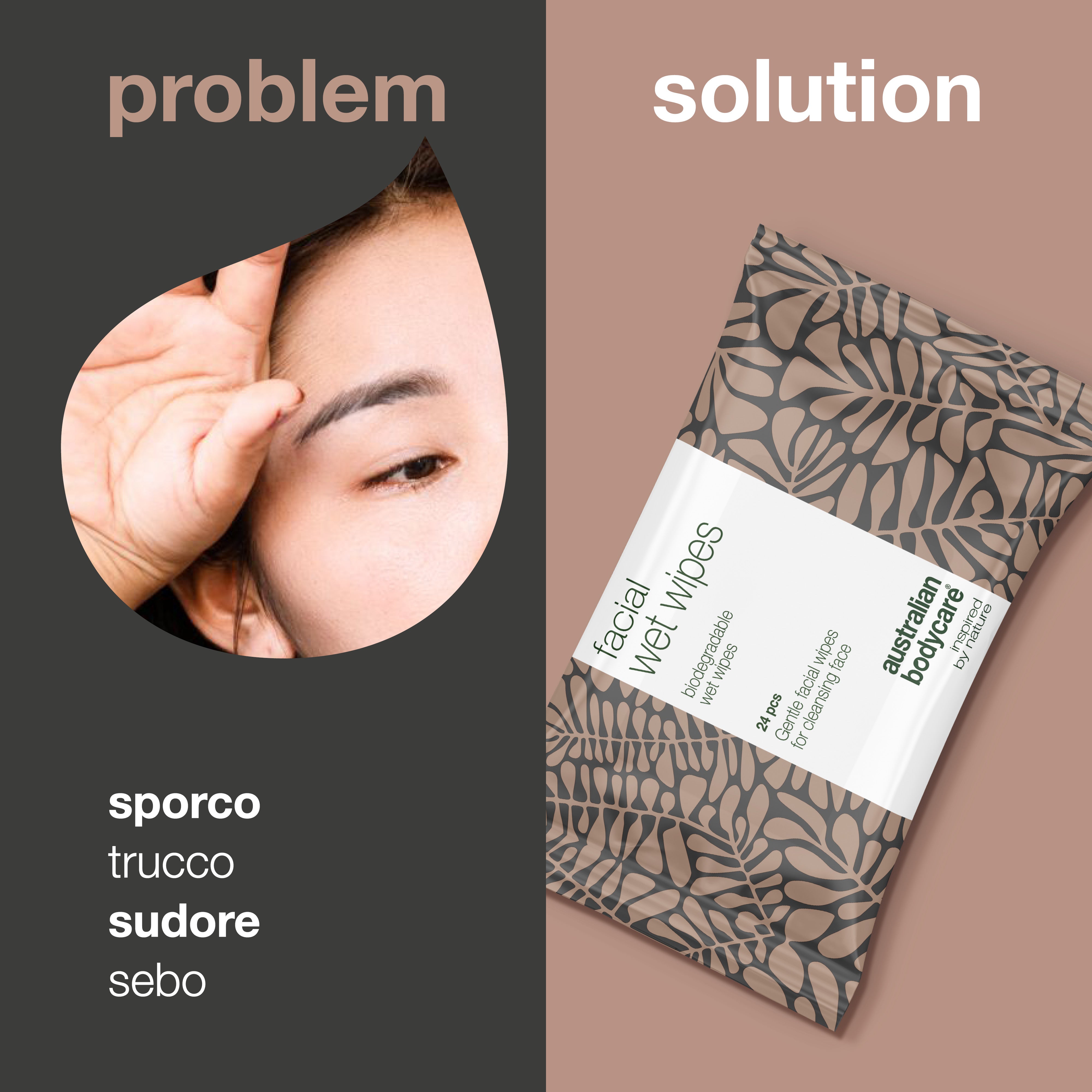 Salviette viso 24 pz. — Salviette viso per pelli sensibili e grasse o struccanti