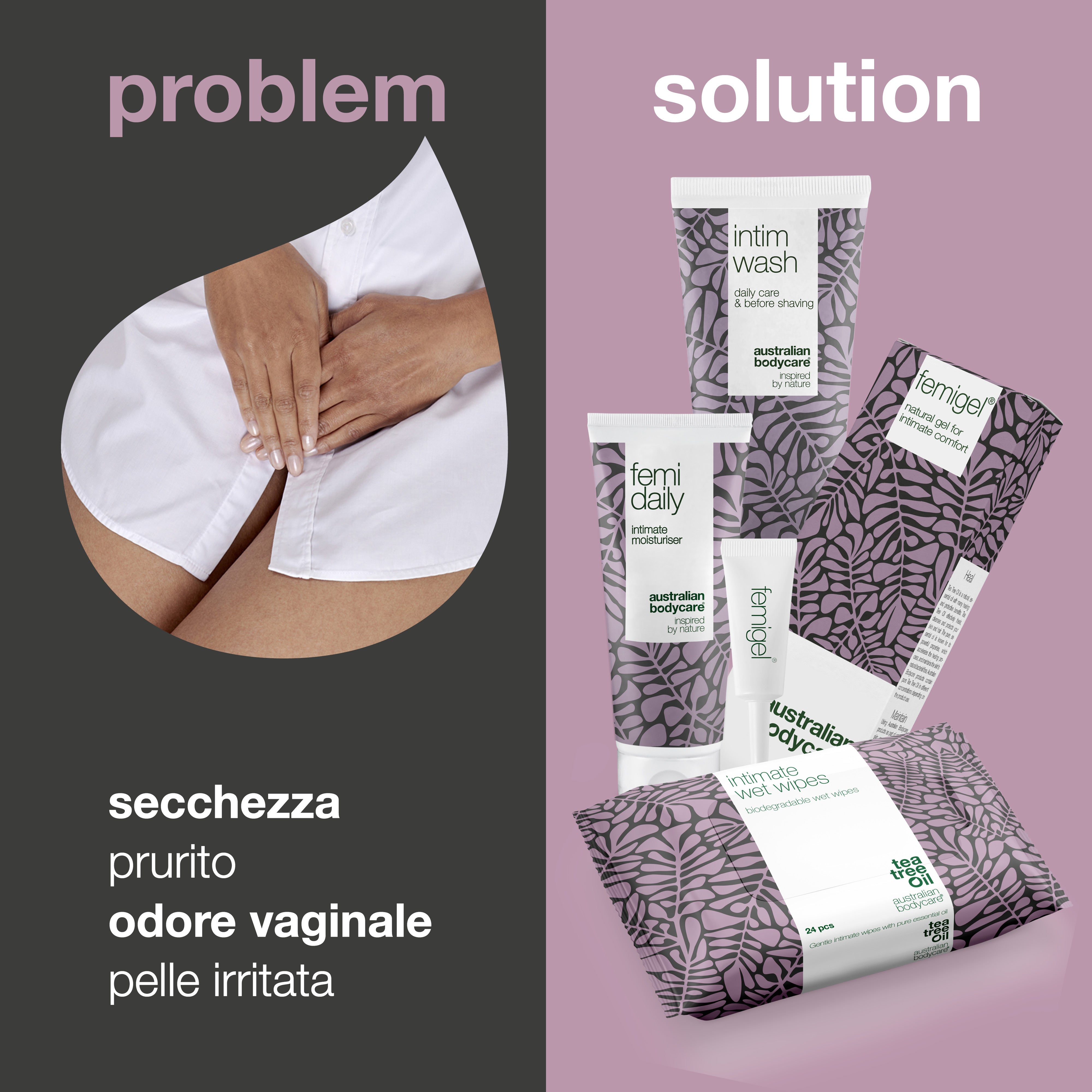 4 prodotti per la cura e l'igiene intima — Riduce e previene prurito, arrossamento, secchezza e odori indesiderati