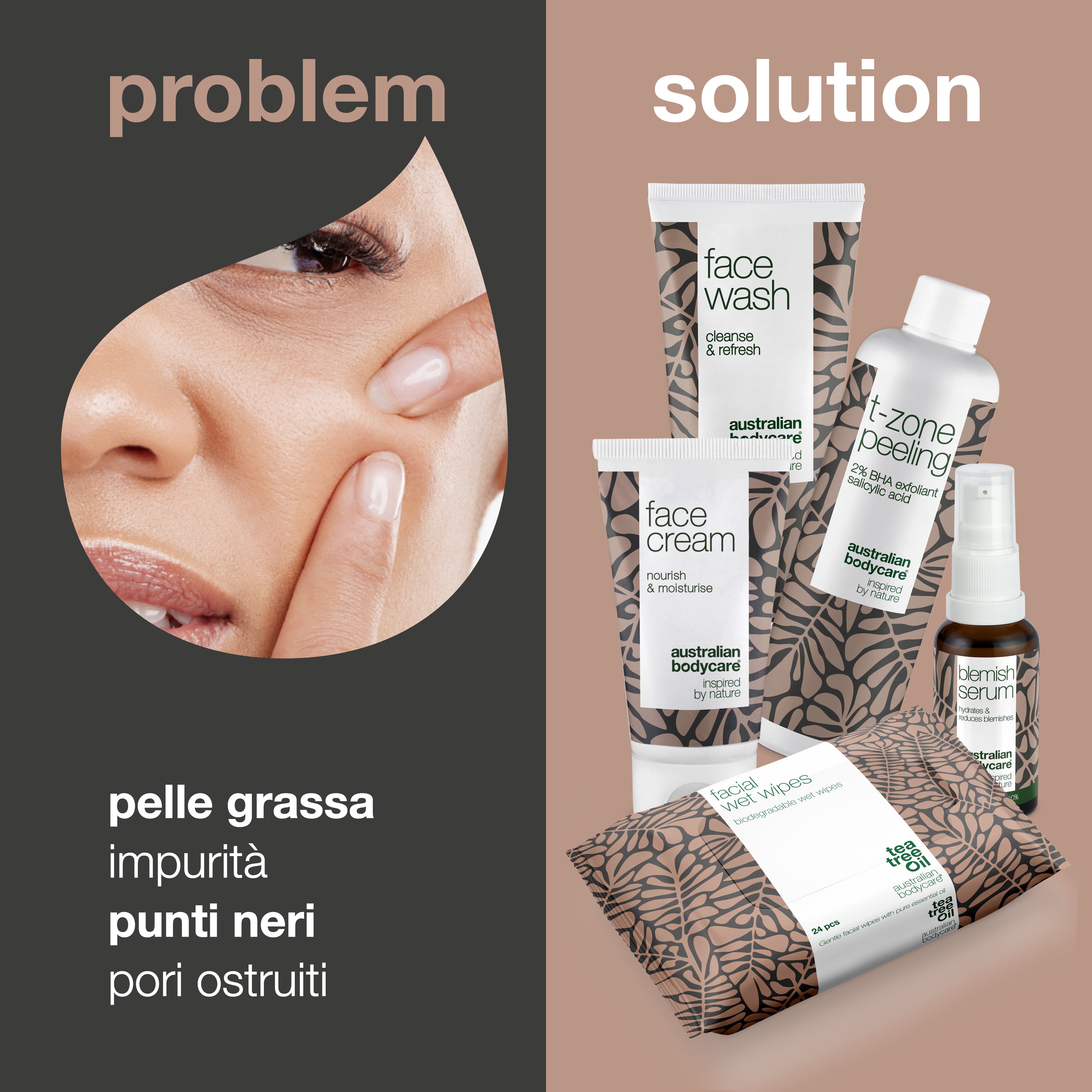 Kit peeling per la zona T: contrasta e previene la pelle grassa nella zona T