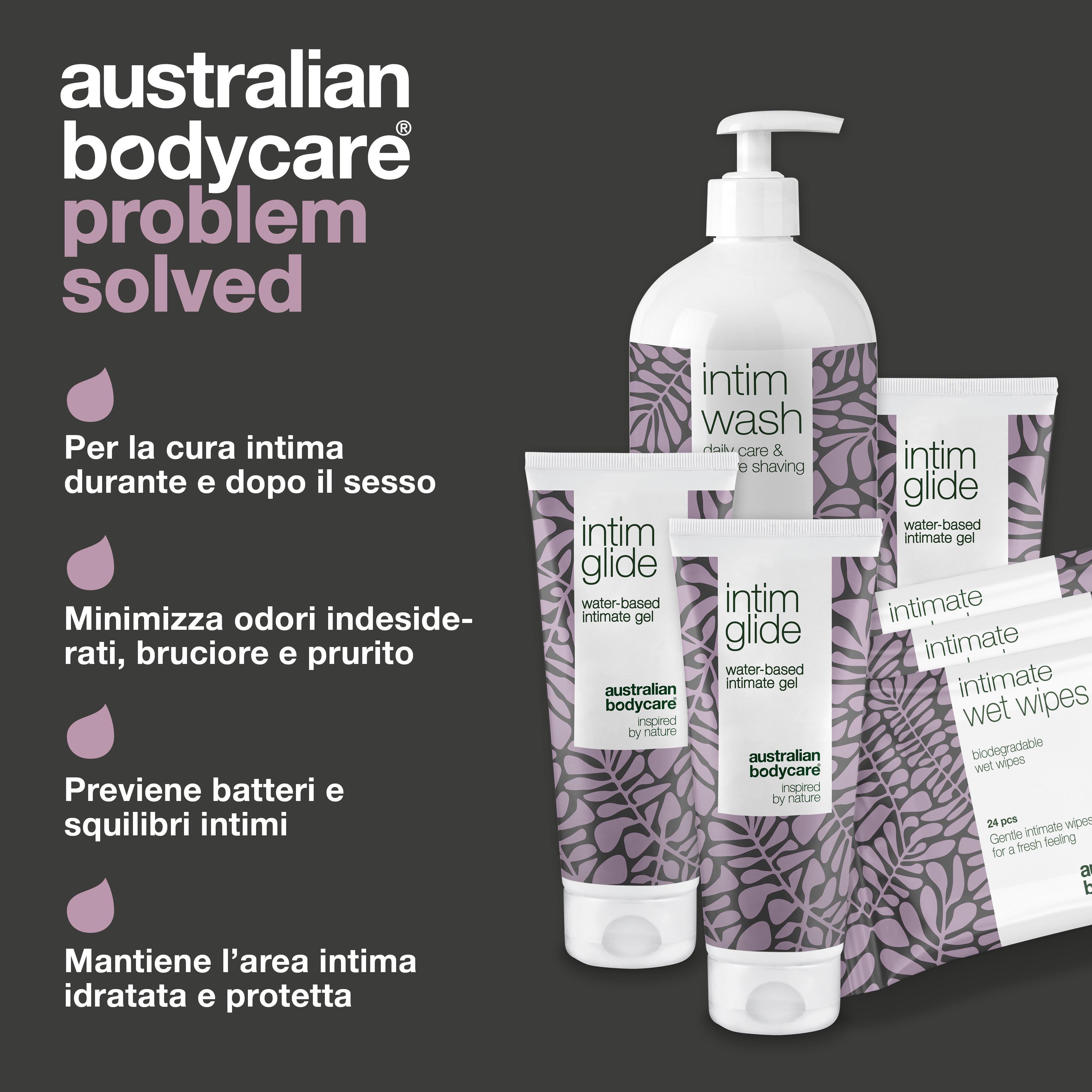 Kit di igiene intima prima, durante e dopo il rapporto sessuale — Prodotti intimi per la cura del disagio intimo prima, durante e dopo il rapporto sessuale