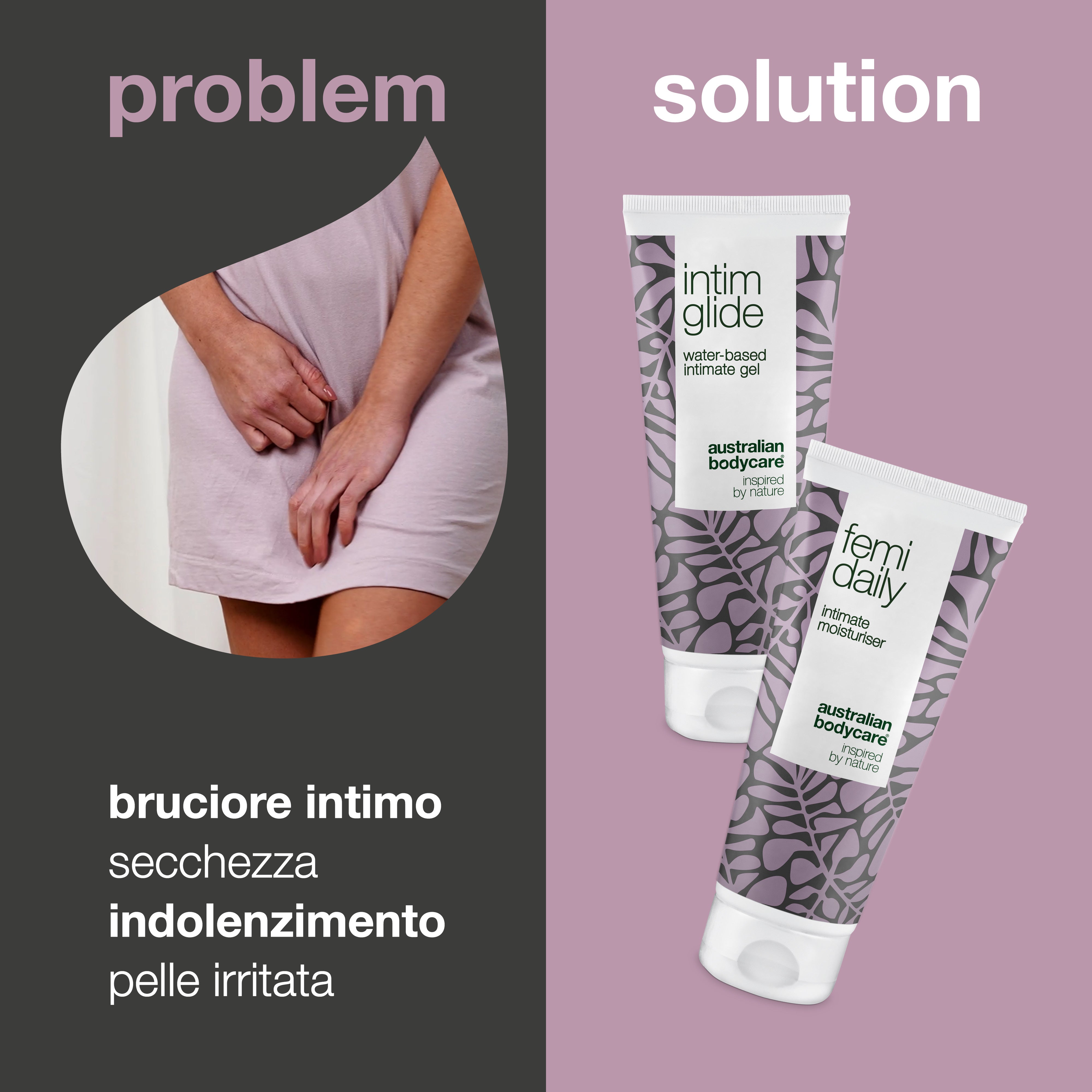 Kit per vulvodinia – 2 prodotti per ustioni, secchezza o dolore della zona intima