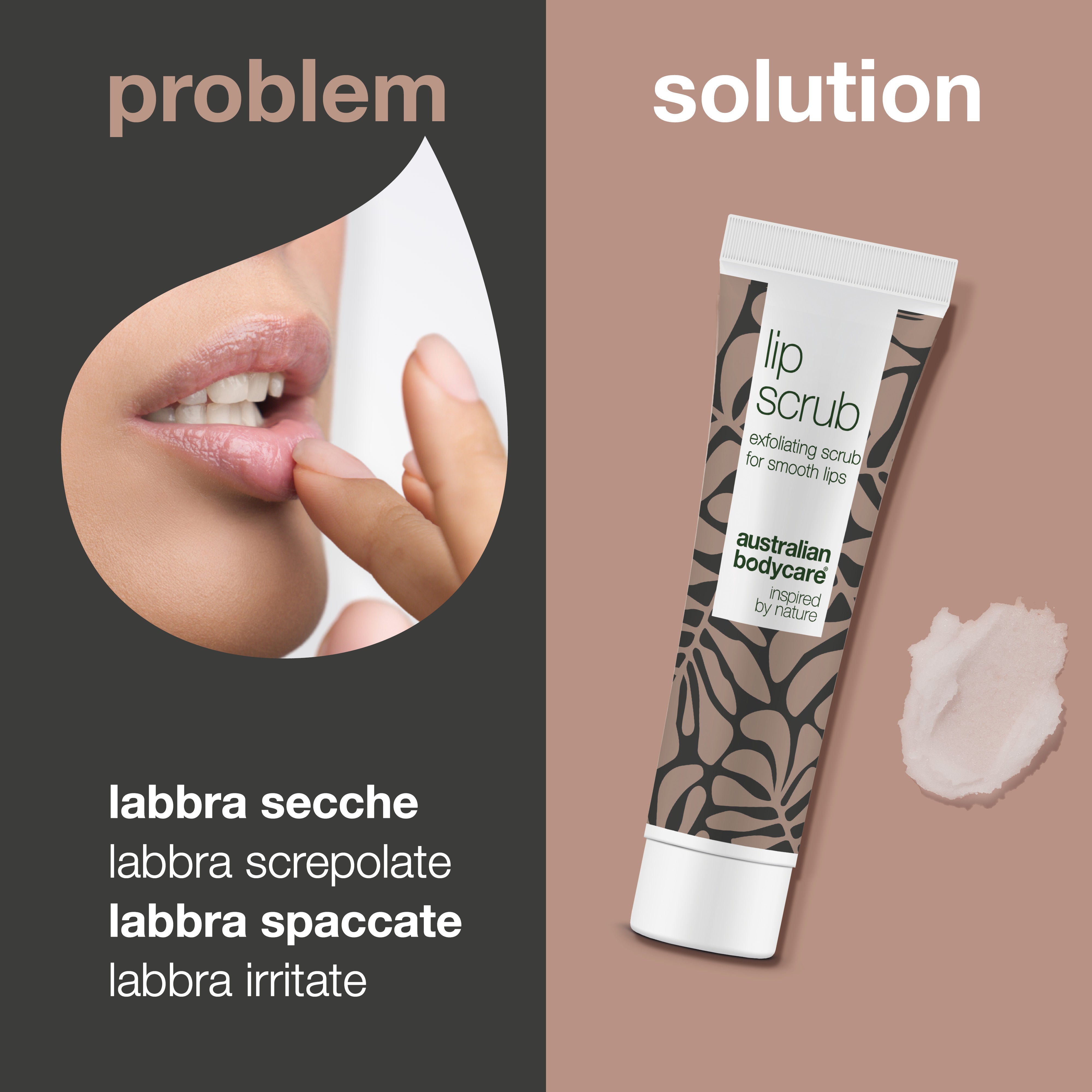 Scrub per labbra secche — Esfoliazione efficace e cura intensiva per le labbra secche