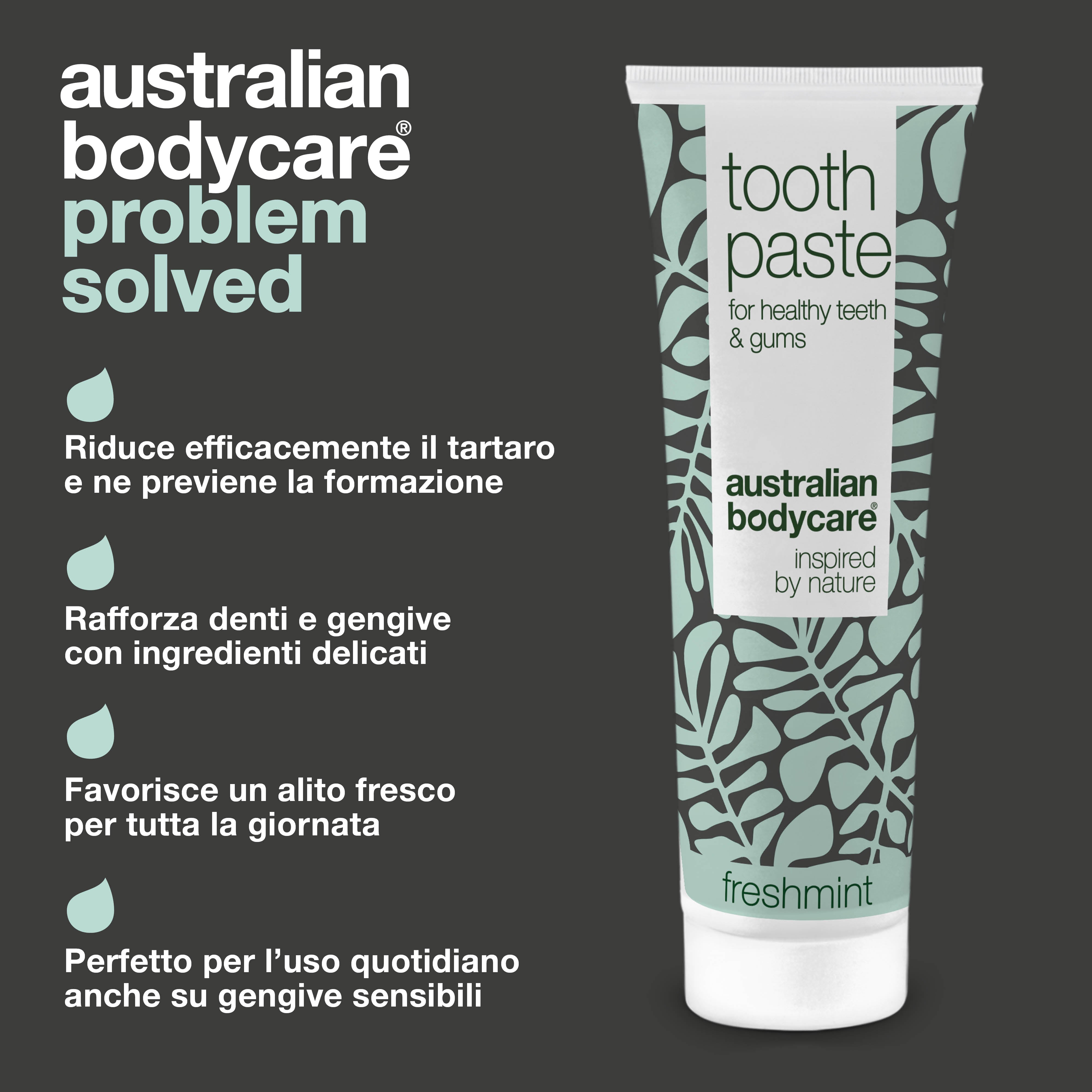 Dentifricio per la cura del tartaro: controllo efficace del tartaro con ingredienti naturali
