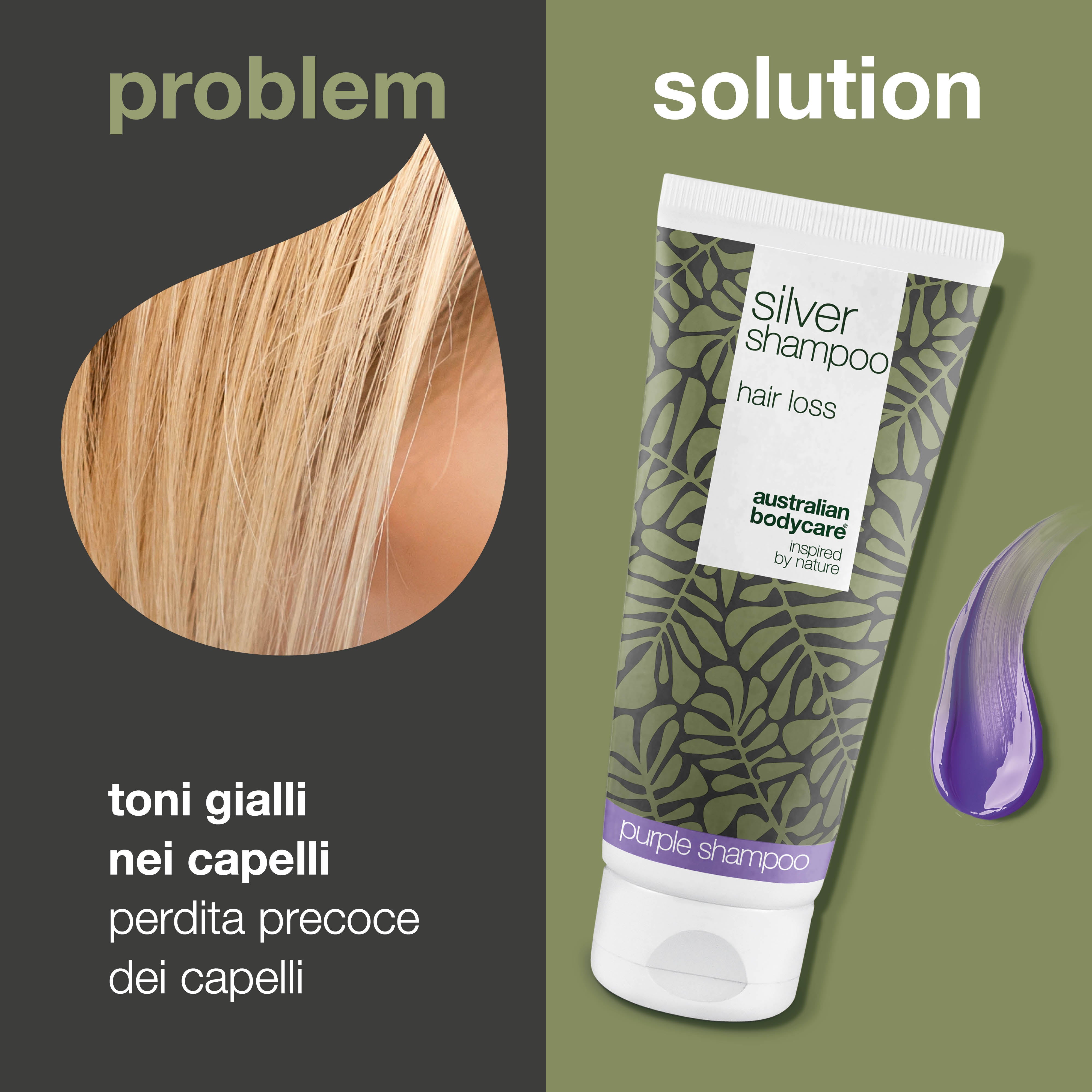 Silver Shampoo – Promuove la crescita e ravviva il colore – Neutralizza i toni gialli con Silver Shampoo. Nutre i capelli e sostiene il vibrante colore biondo o grigio.