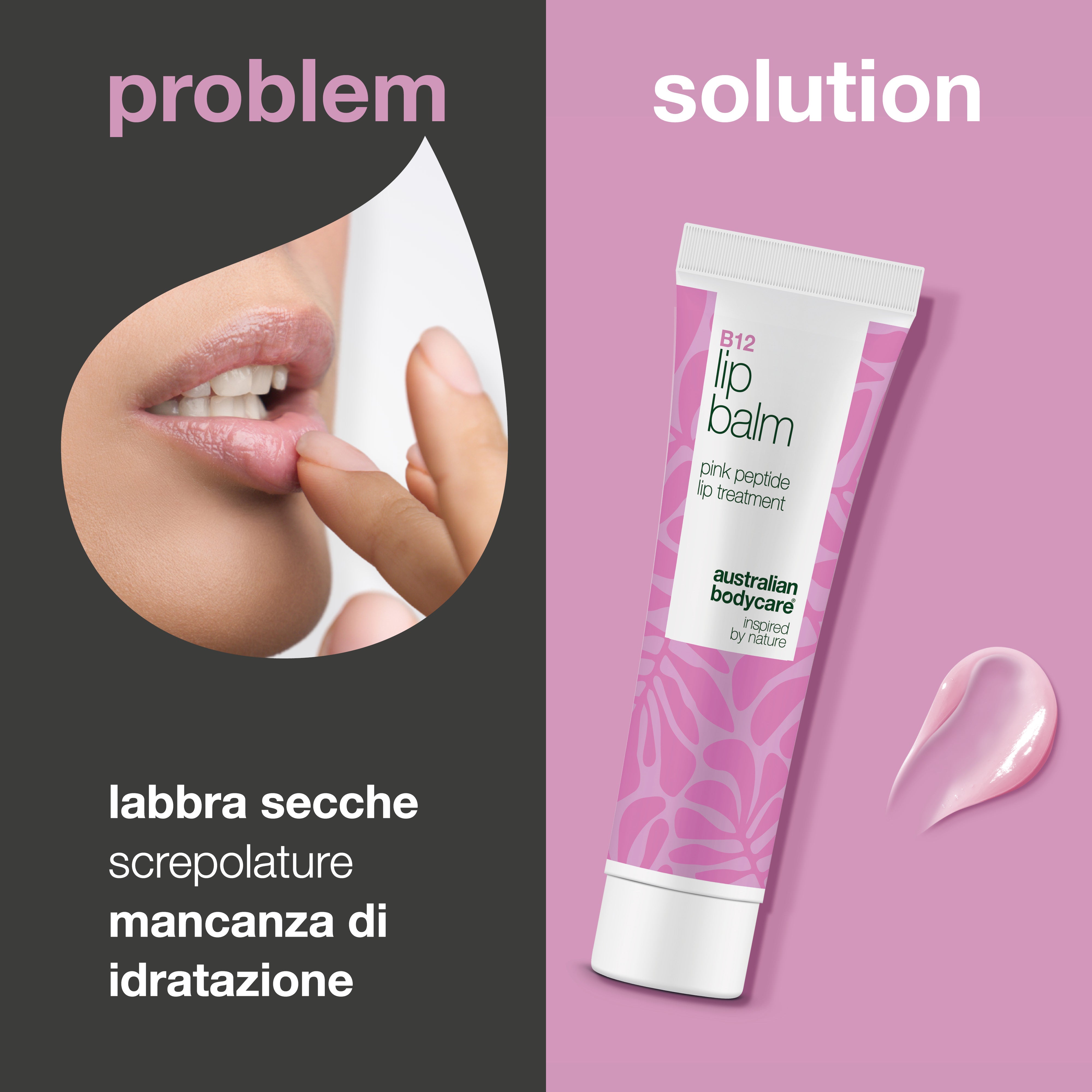 Balsamo per labbra con B12 – Umidità nutriente per labbra carnose – Ottieni labbra morbide e carnose con il balsamo per labbra B12. Idrata intensamente, leviga le linee sottili e previene la secchezza: perfetto per la cura quotidiana!