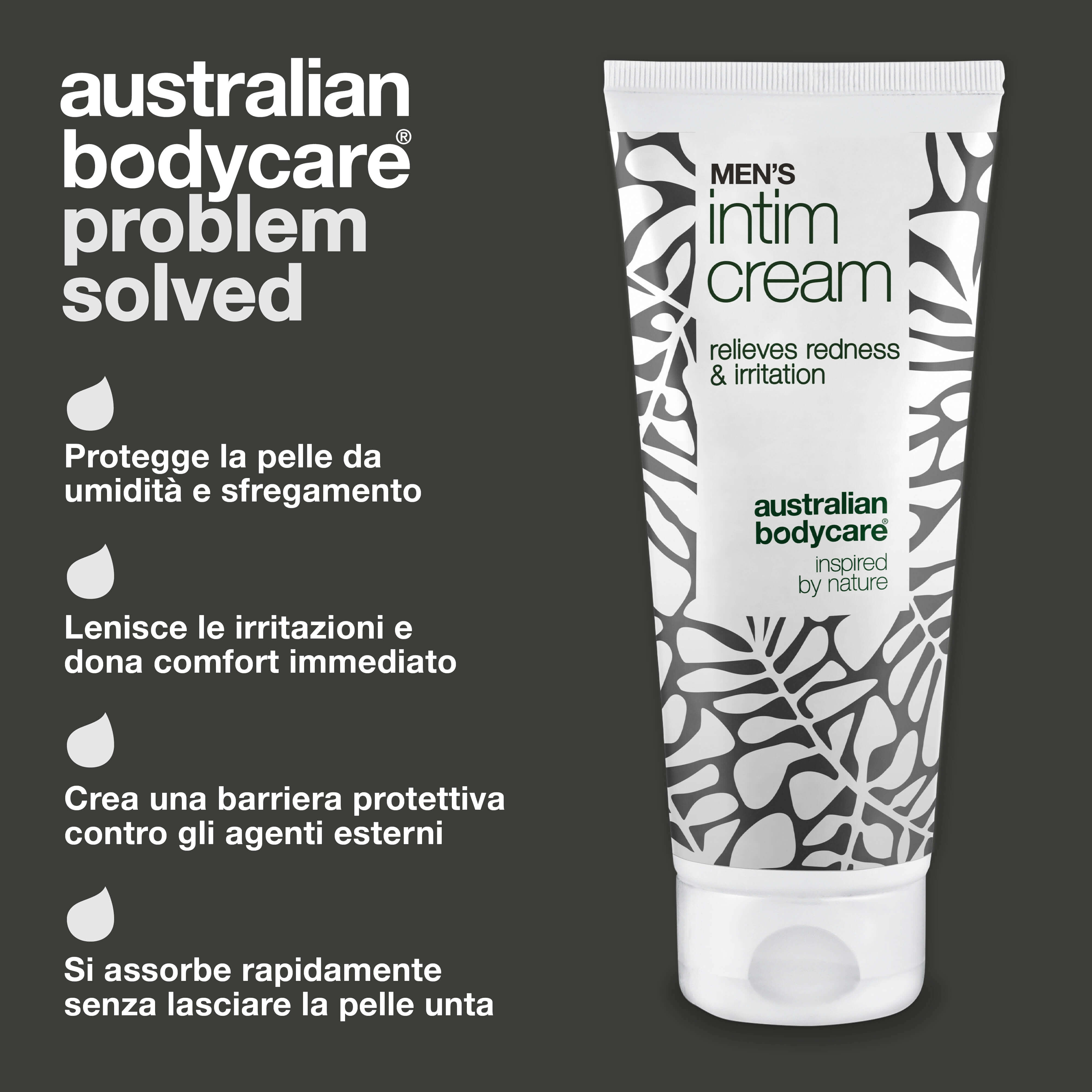 Crema Intima per Uomini – allevia prurito e sfregamenti — Crema Intima per Uomini protegge da rossore e irritazioni. Contiene burro di karité, cera d'api e zinco per una protezione e cura ottimali.
