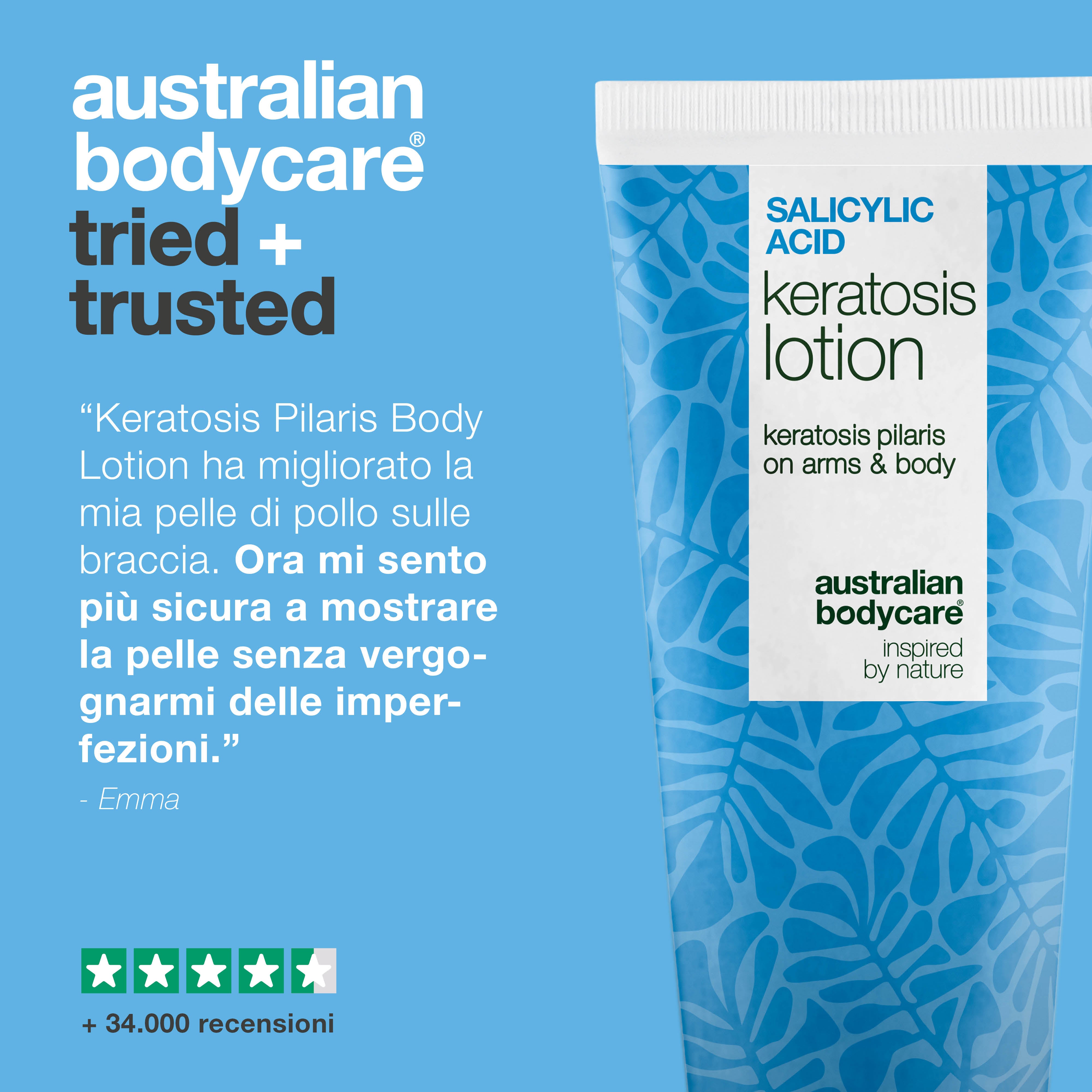 Body lotion per cheratosi pilare e pelle secca e ruvida — Body lotion per cheratosi pilare e secchezza. Con acido salicilico, niacinamide e zinco per una pelle più liscia.