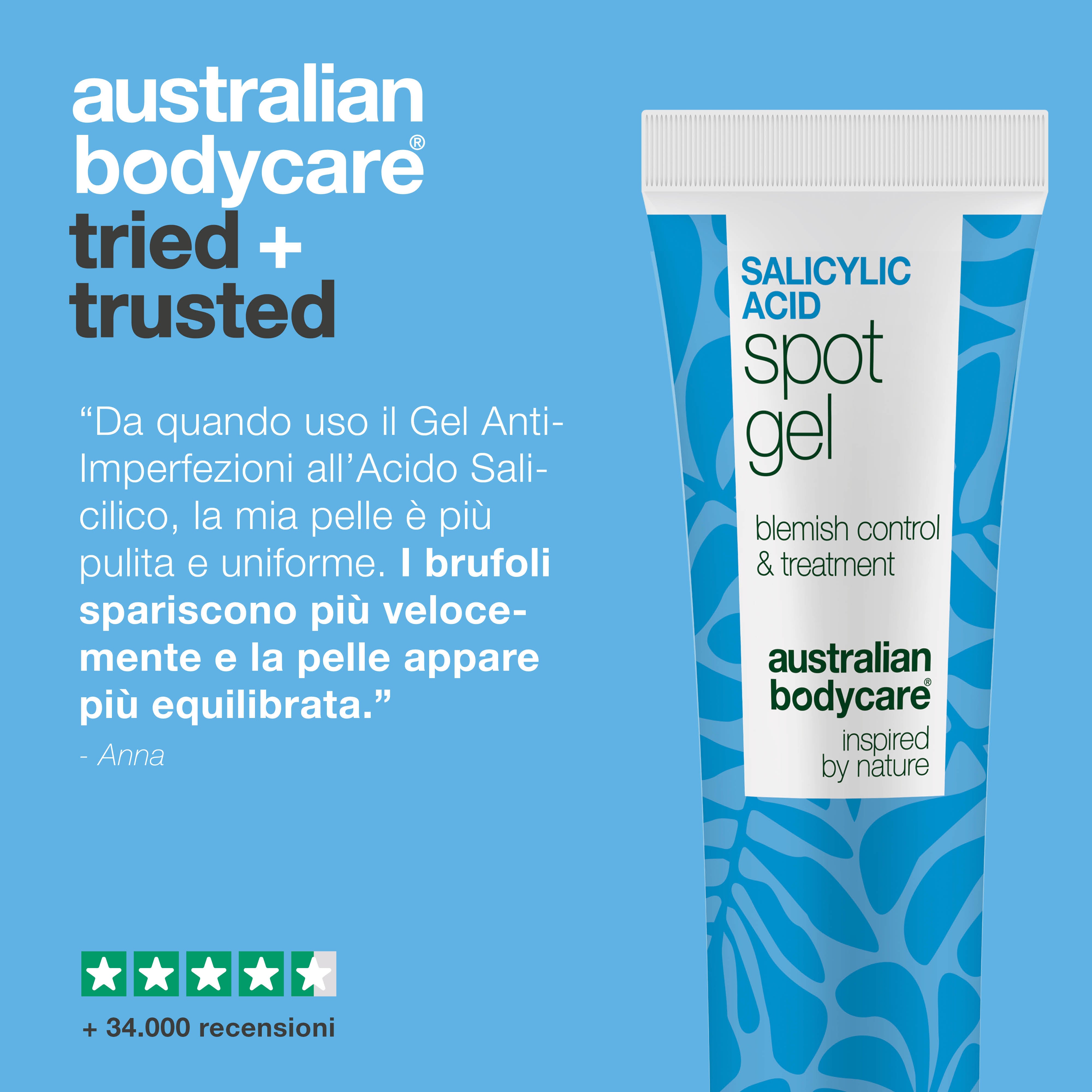 Gel spot all’acido salicilico contro brufoli, punti neri e rossori – purifica e calma la pelle