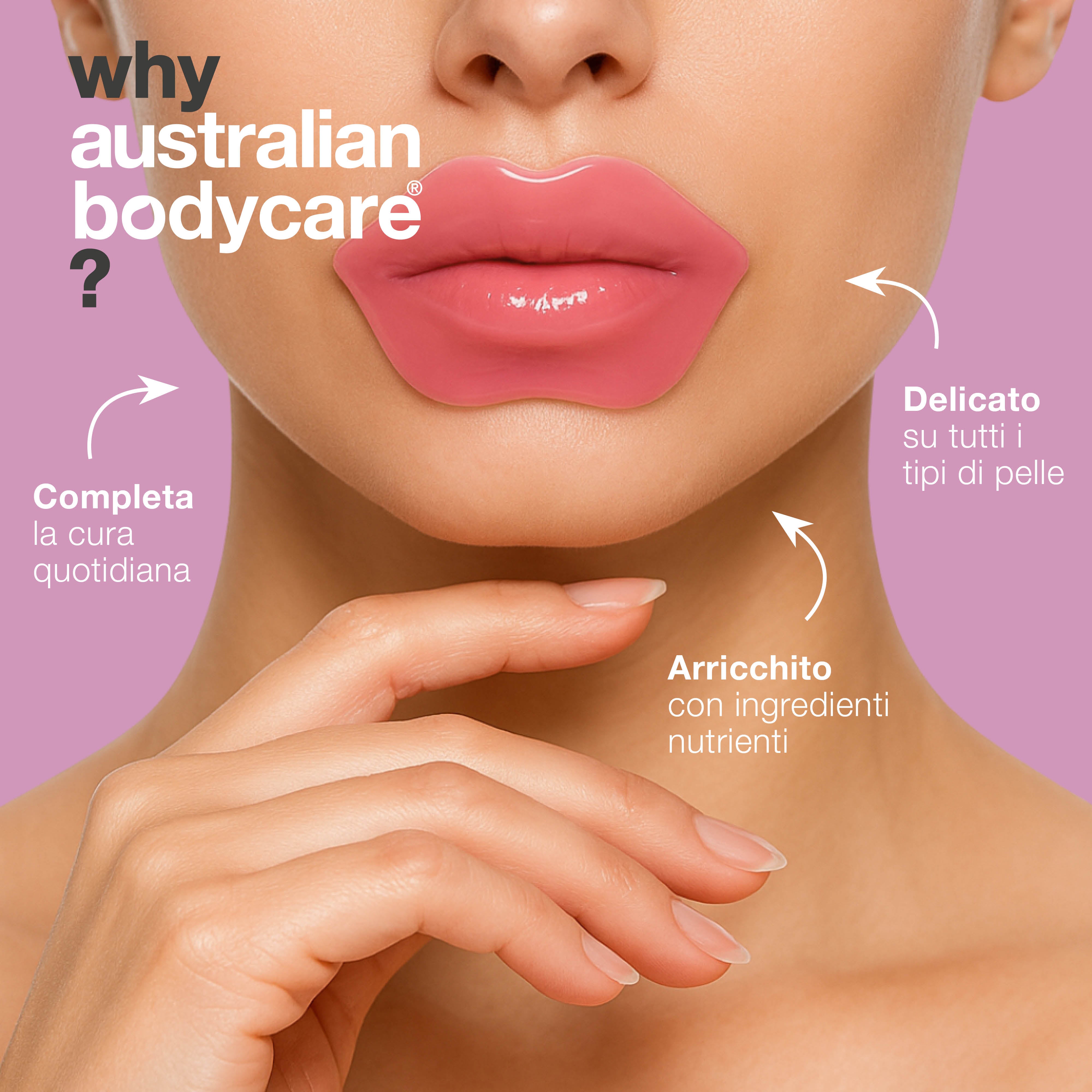 Maschera labbra contro secchezza e rughe. Nutre, leviga e protegge intensamente. Ingredienti chiave: B12, Centella Asiatica e acido ialuronico.